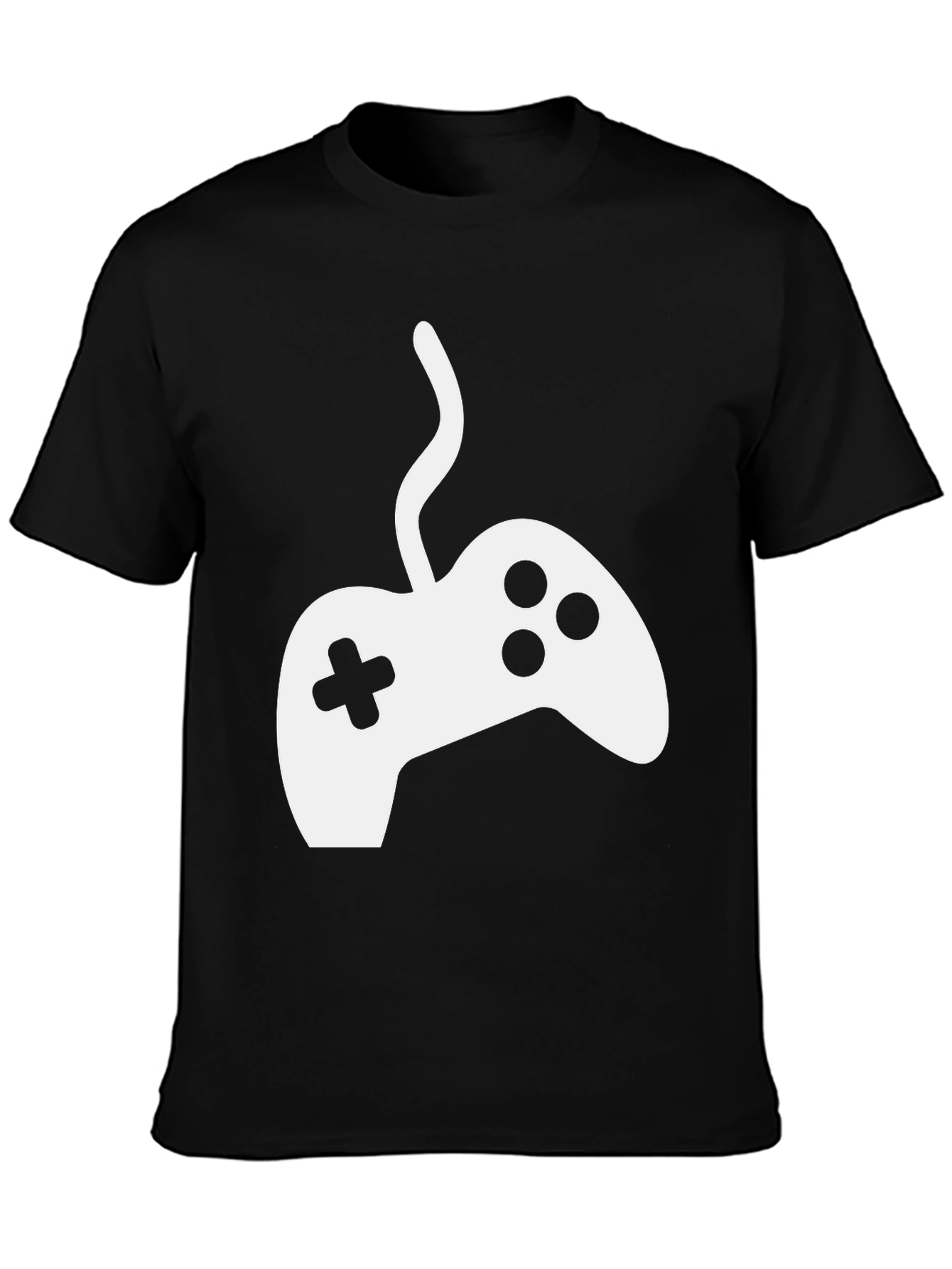 Gamer T-Shirt - White Controller Graphic Tee