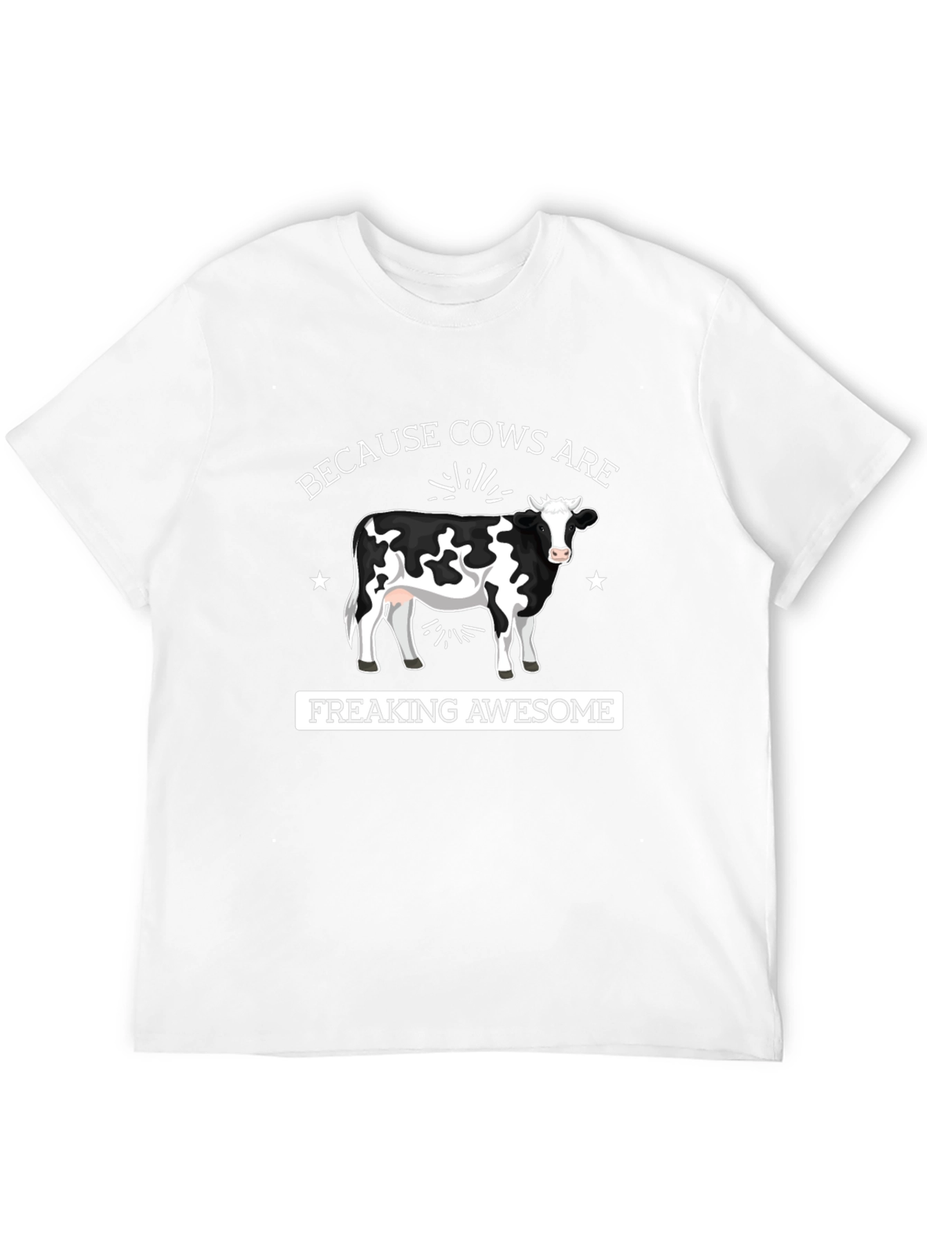 Cows are Awesome Graphic Tee - Black