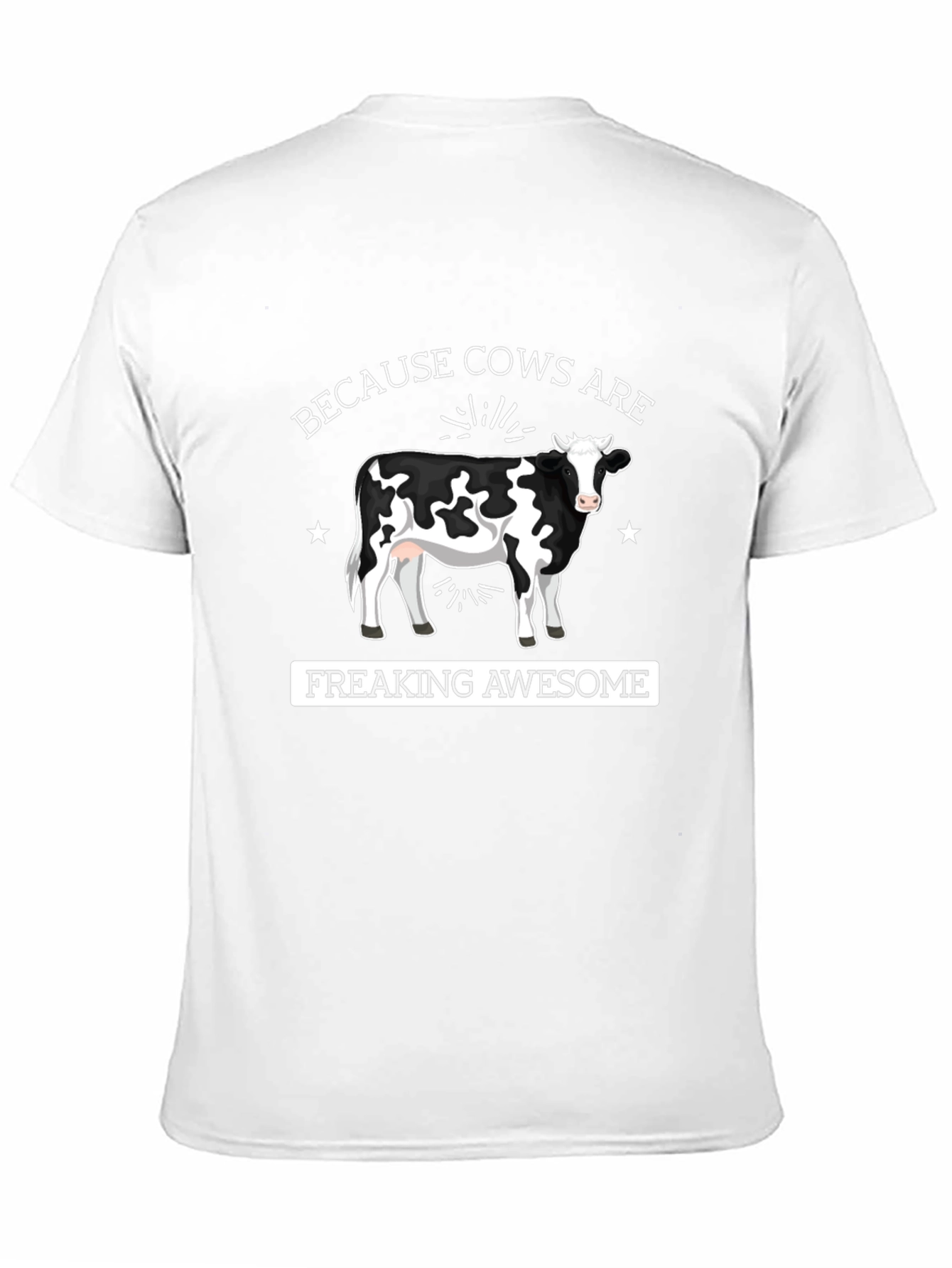 Cows are Awesome Graphic Tee - Black