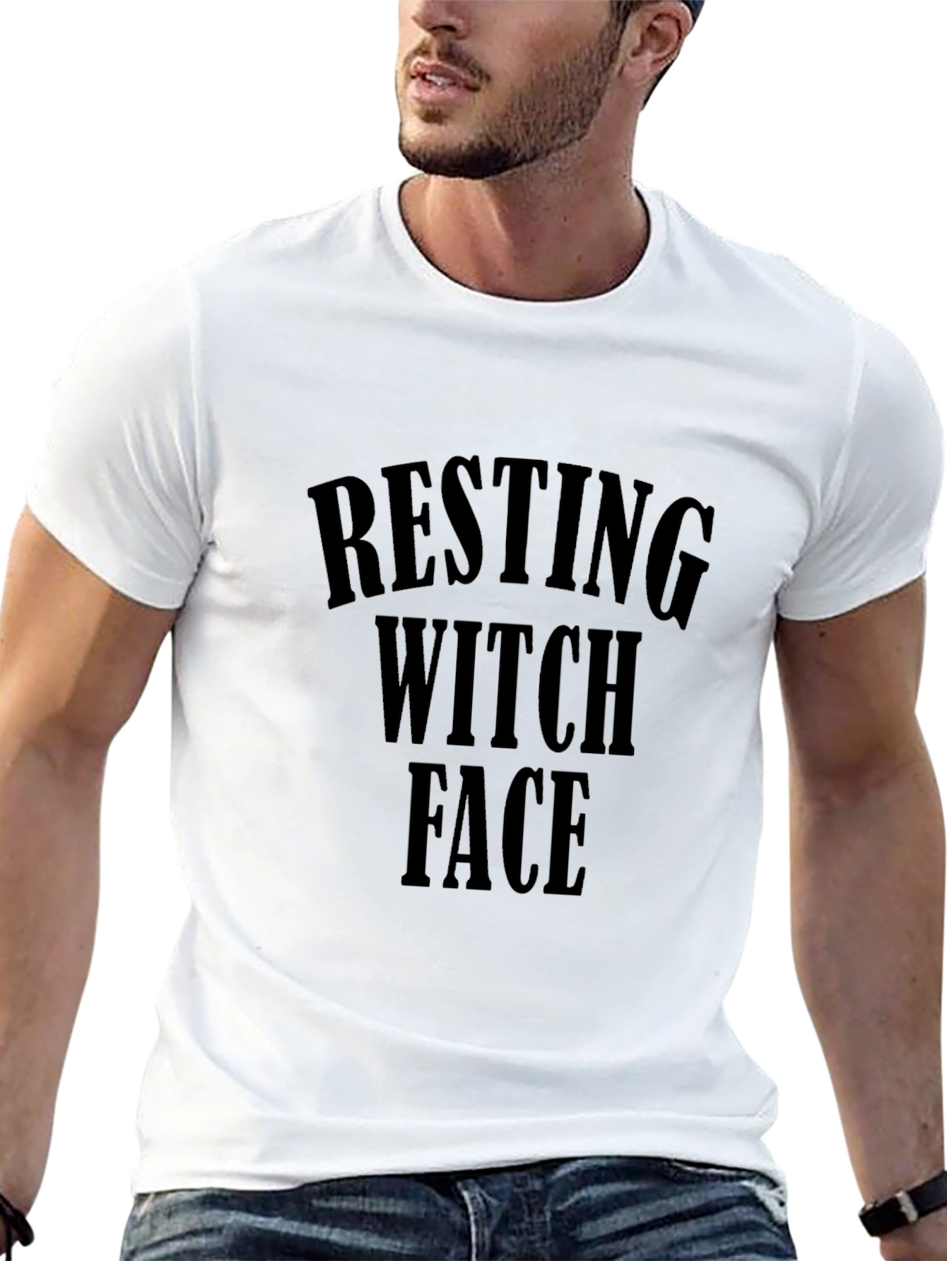Resting Witch Face Black T-Shirt