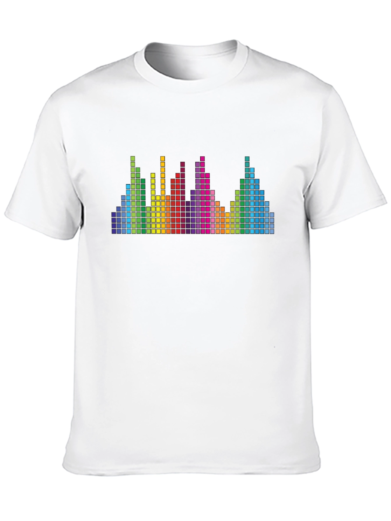 Rainbow Equalizer Graphic Tee - Black
