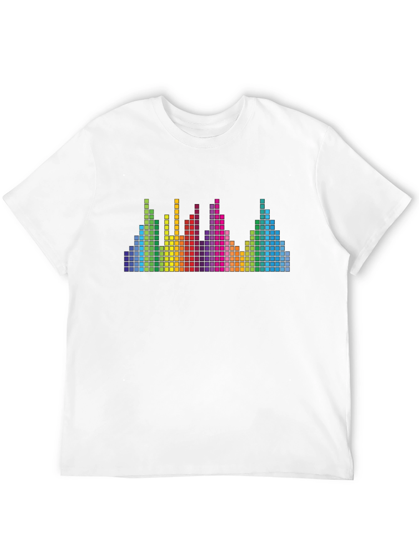 Rainbow Equalizer Graphic Tee - Black