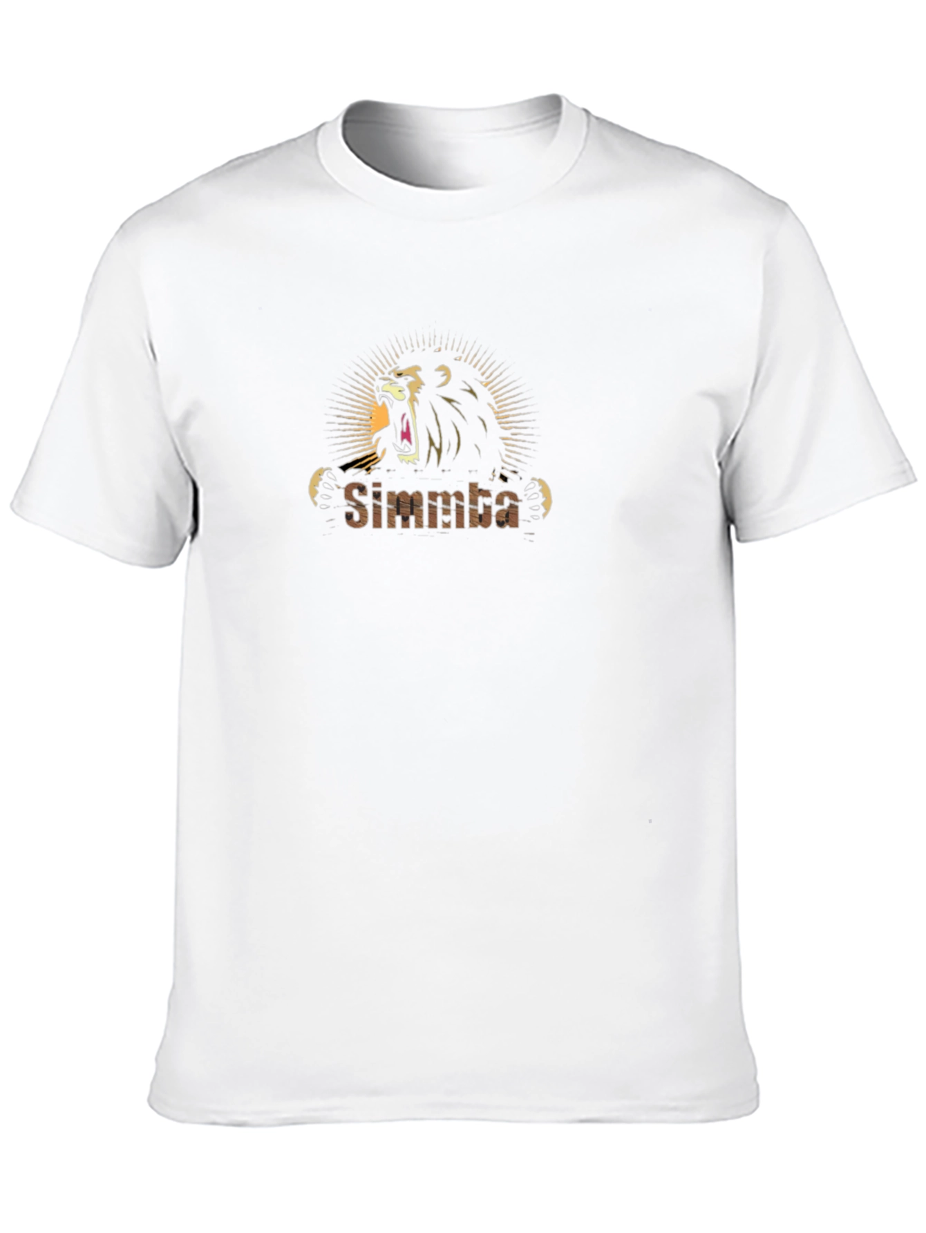 Simmba Lion Graphic Print T-Shirt - Black