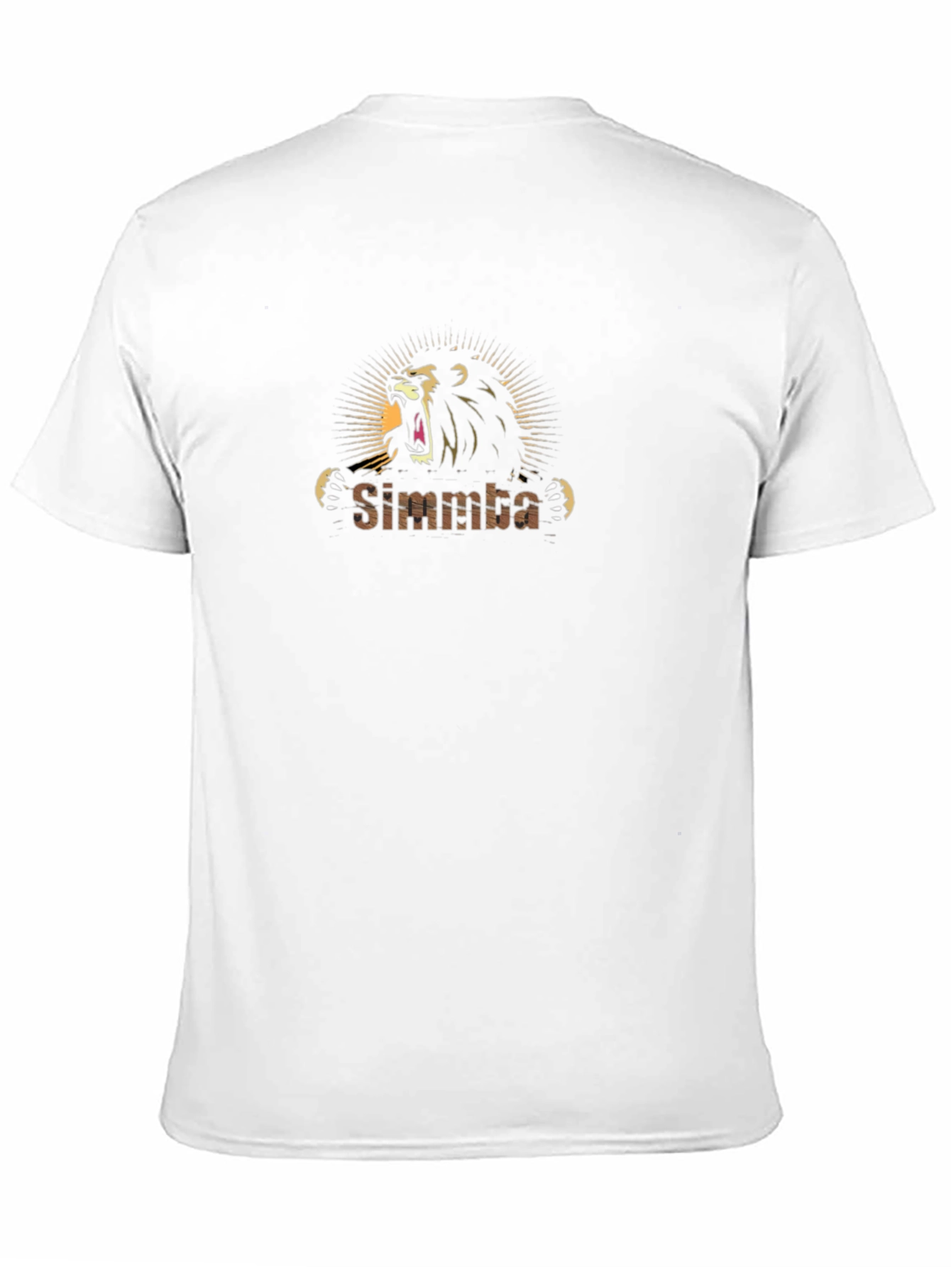 Simmba Lion Graphic Print T-Shirt - Black