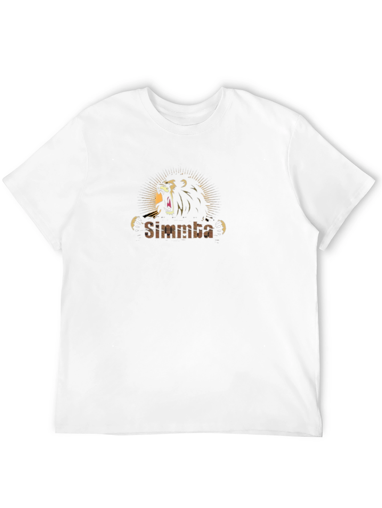 Simmba Lion Graphic Print T-Shirt - Black