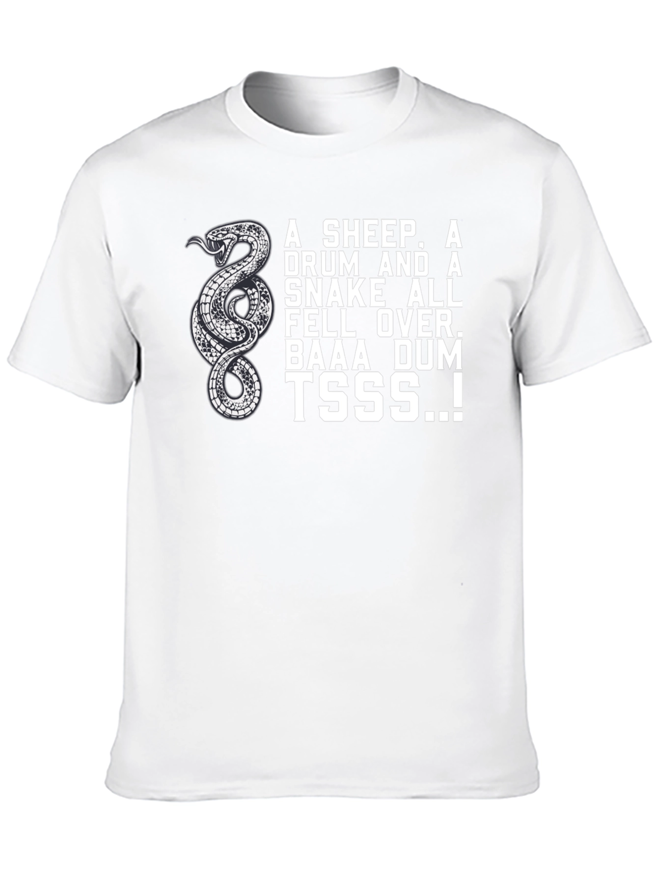 Snake Drum Sheep T-Shirt - Funny Design