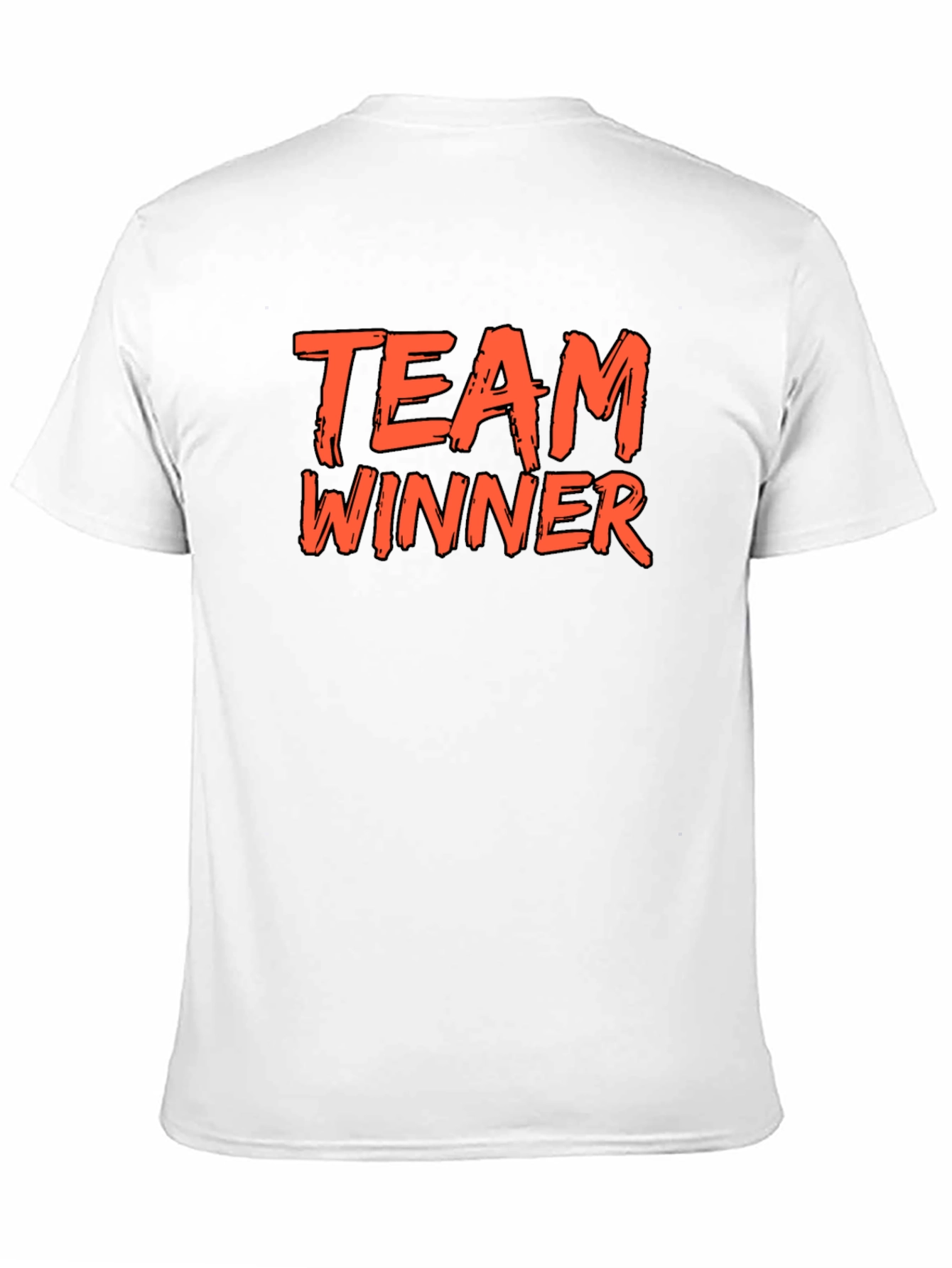 Team Winner Graphic Tee - Black Cotton T-Shirt