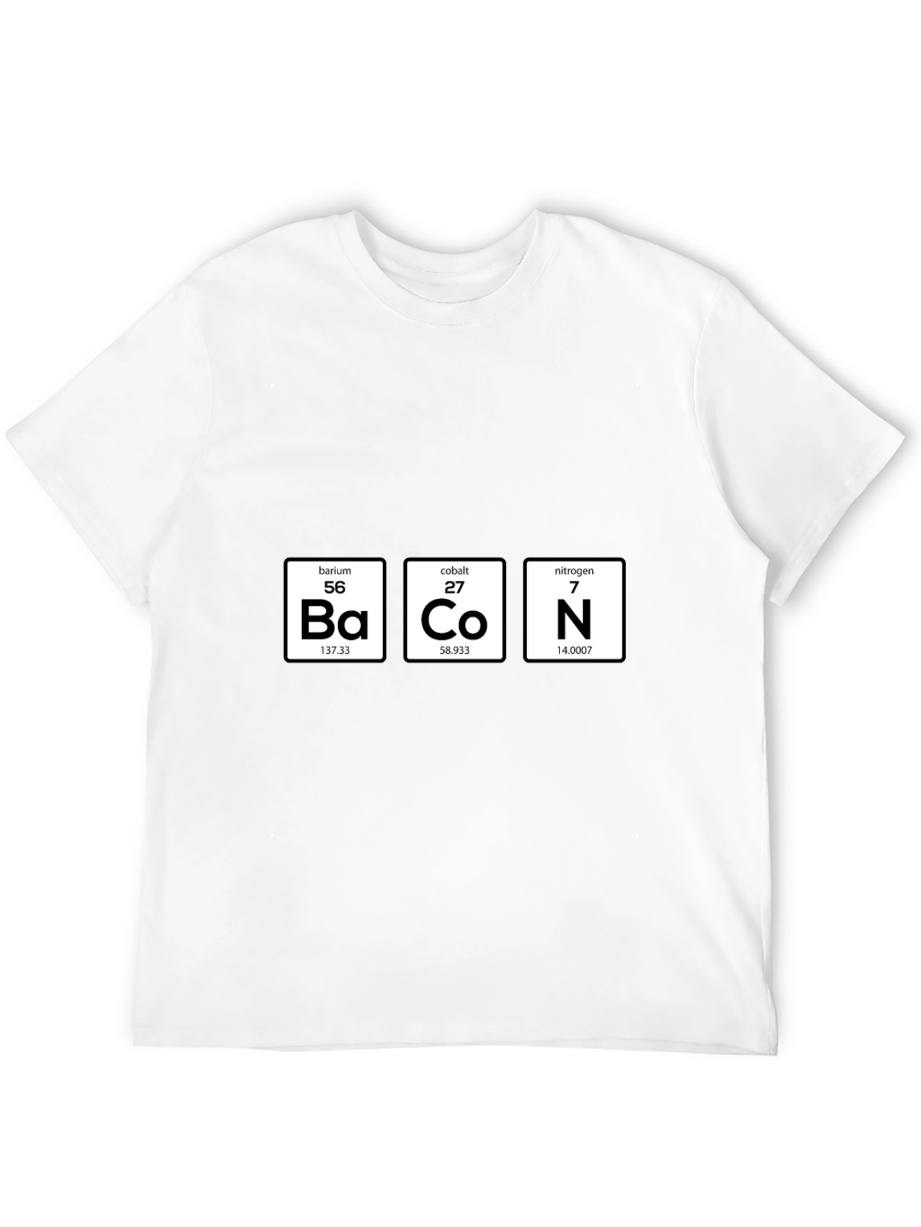 Bacon Periodic Table Funny T-Shirt
