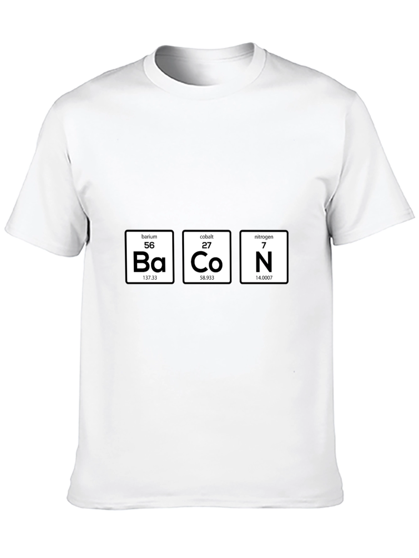 Bacon Periodic Table Funny T-Shirt