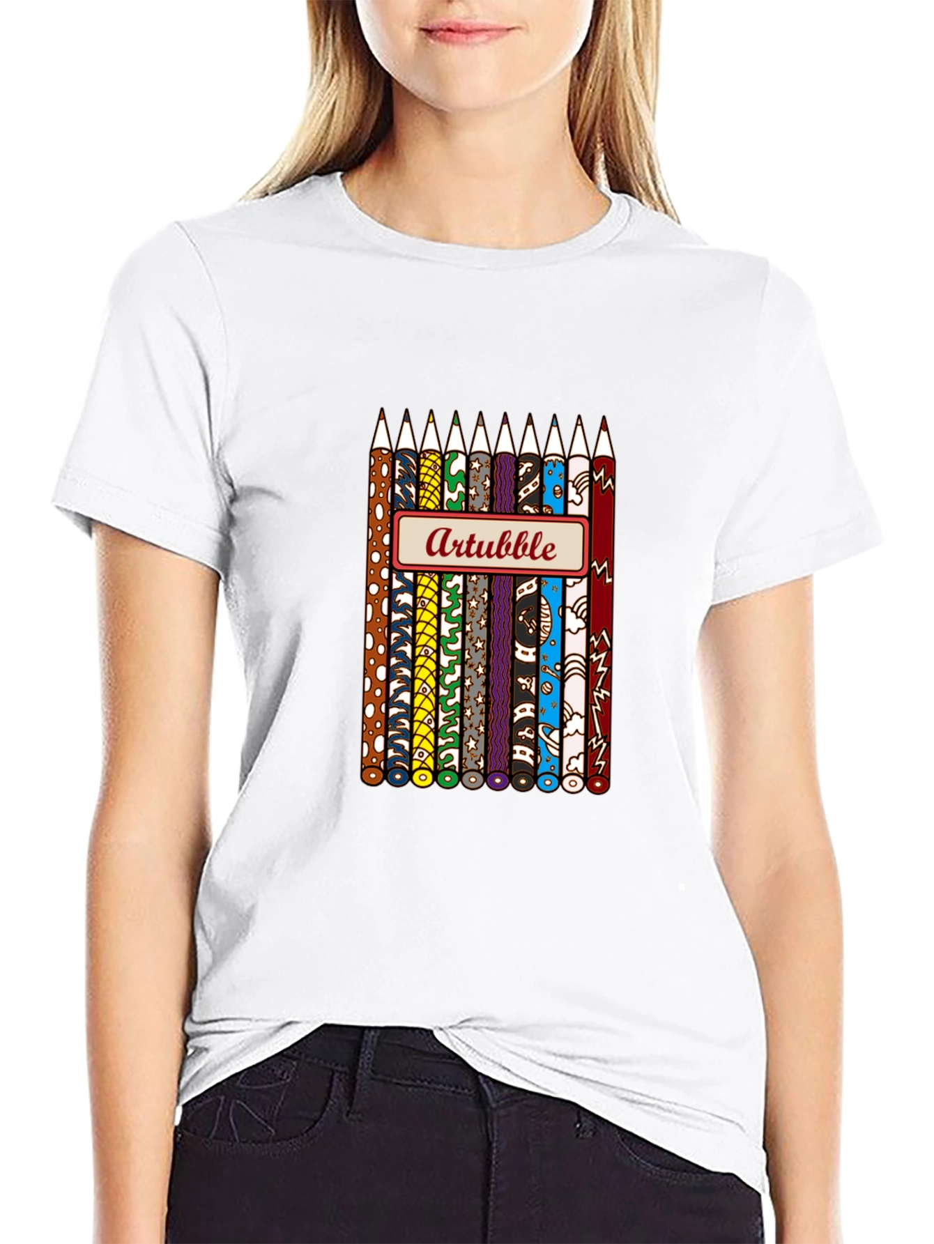 Artbubble Pencil Graphic T-Shirt