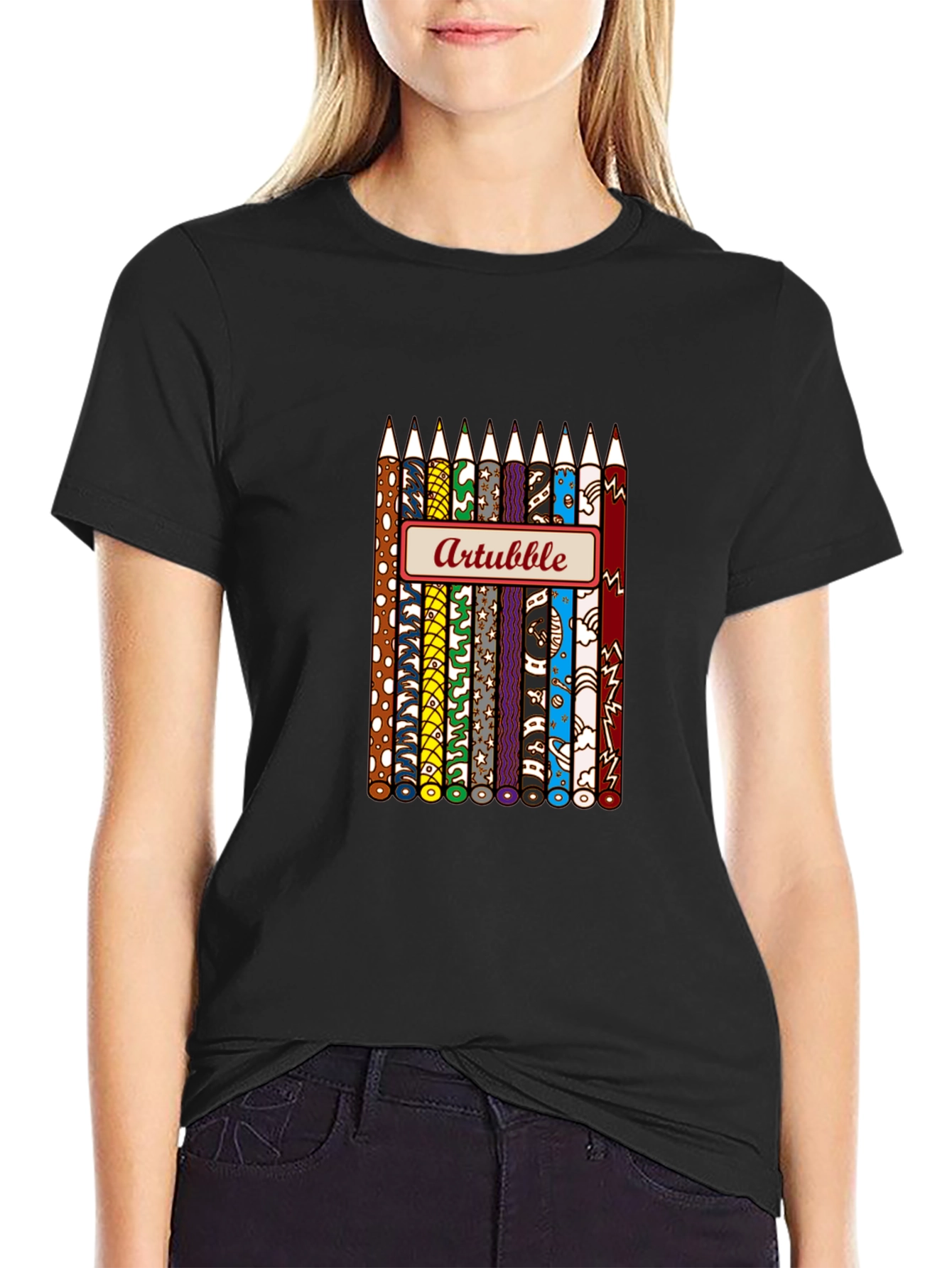 Artbubble Pencil Graphic T-Shirt
