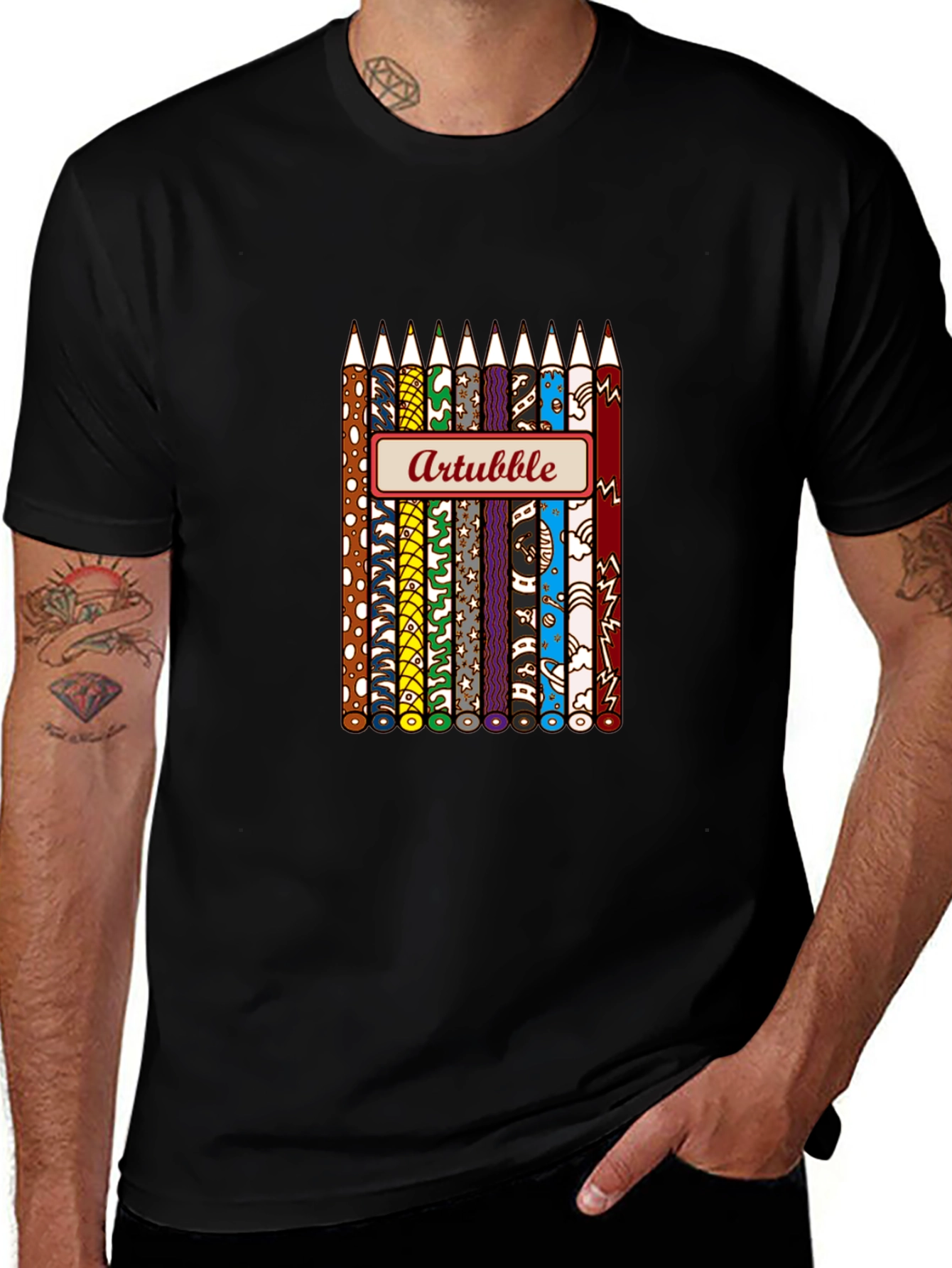 Artbubble Pencil Graphic T-Shirt