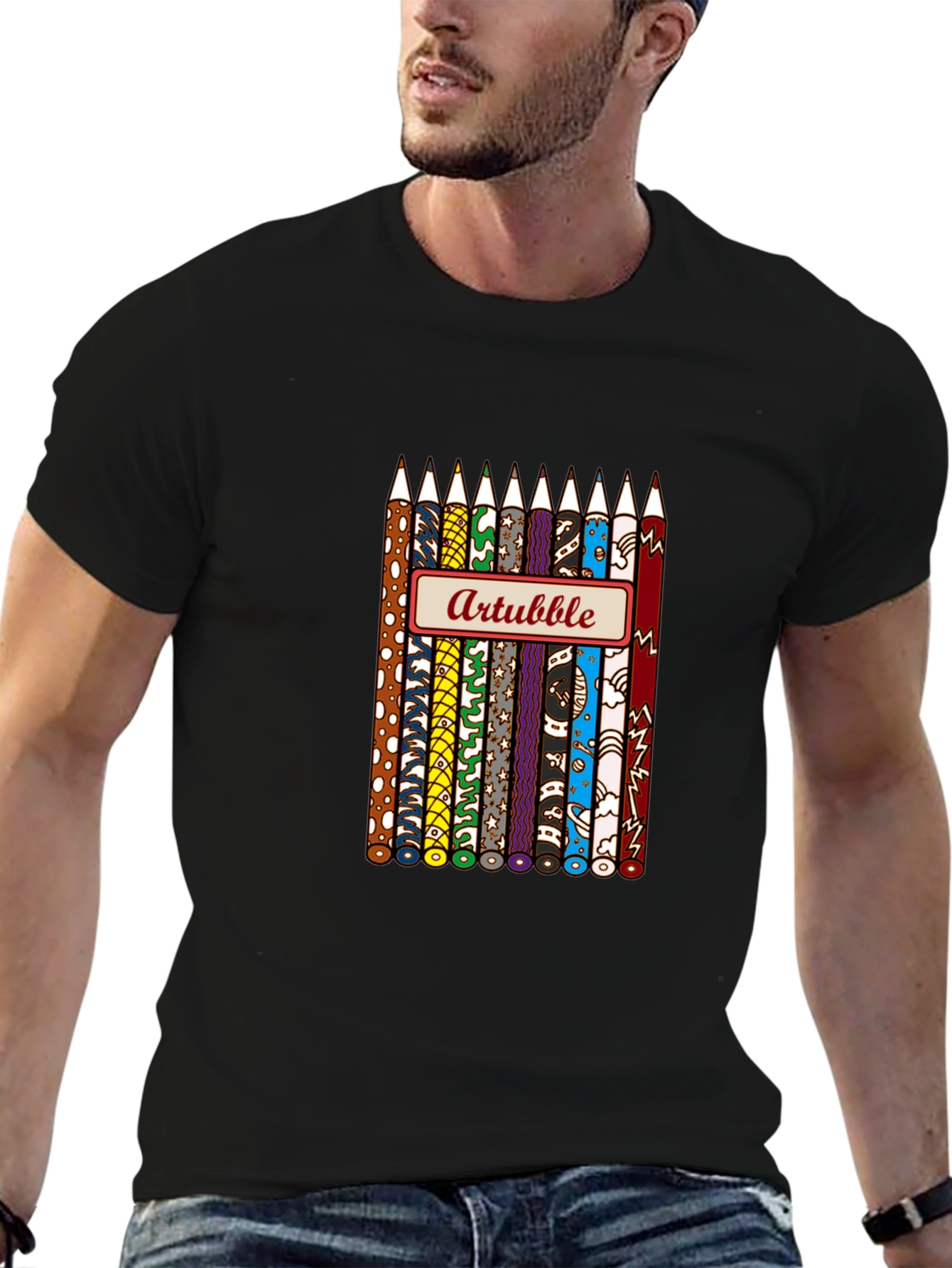 Artbubble Pencil Graphic T-Shirt