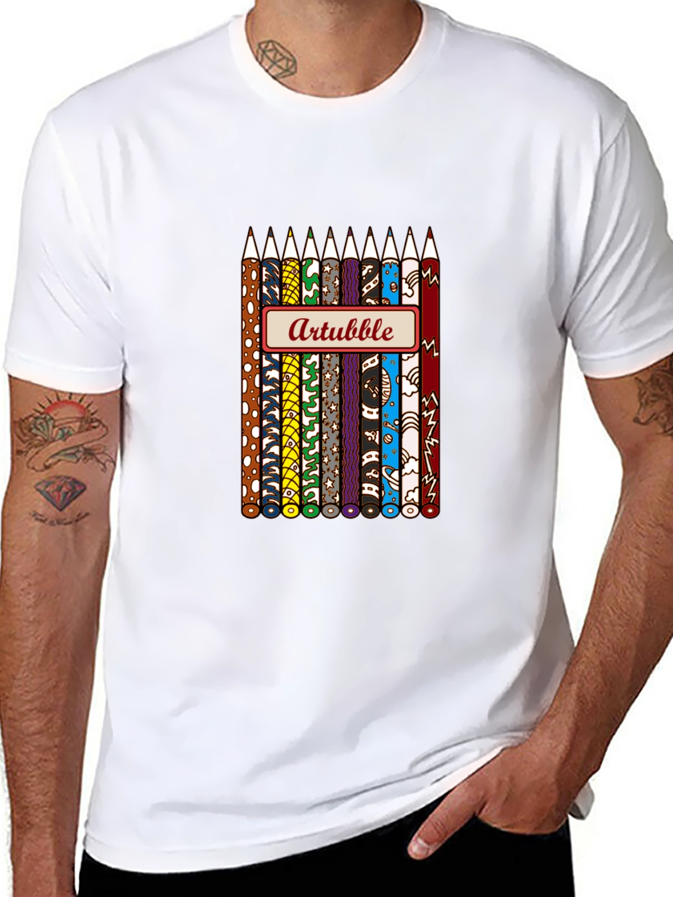 Artbubble Pencil Graphic T-Shirt