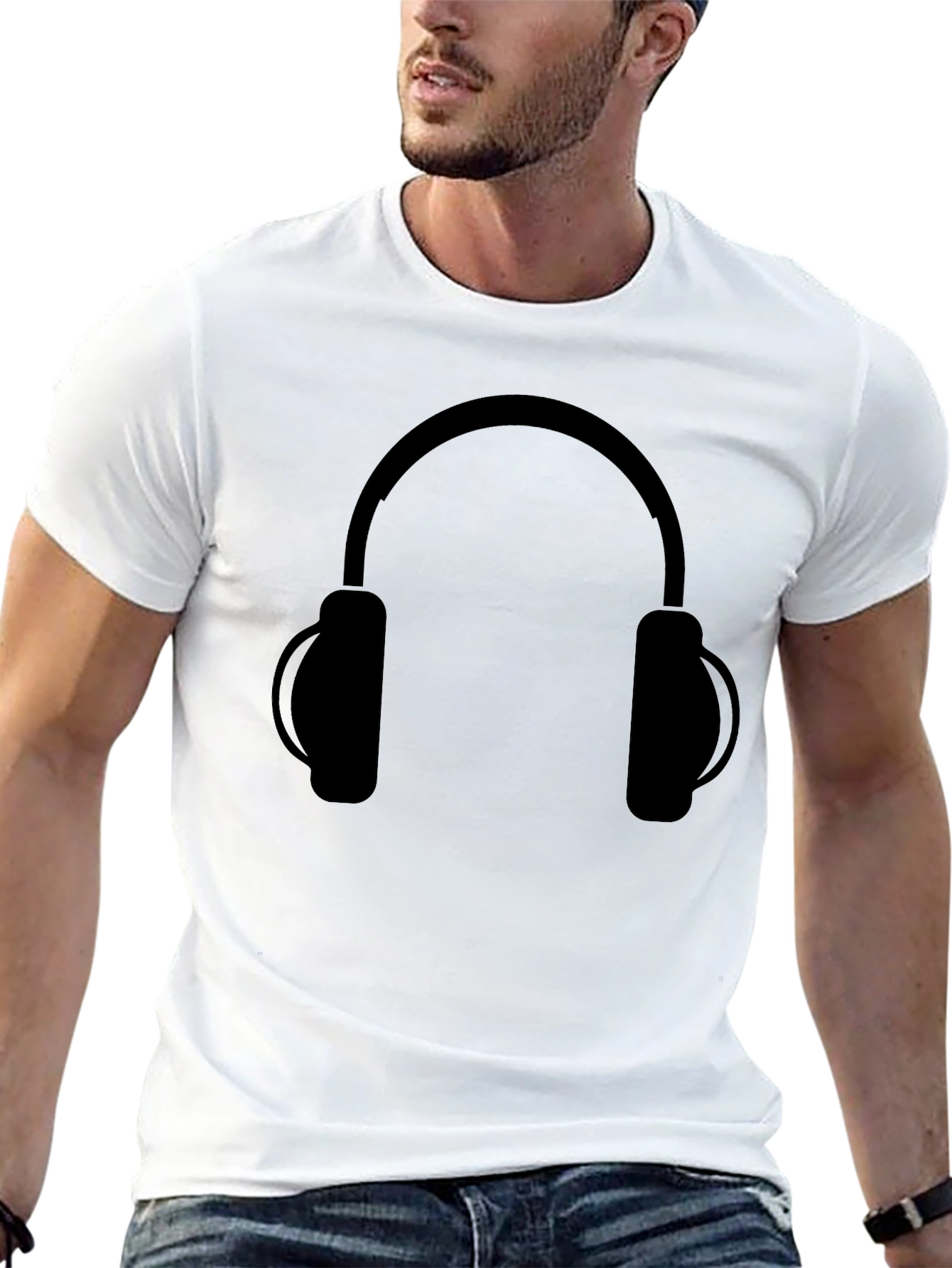 Headphone Graphic T-Shirt - Music Lover Tee