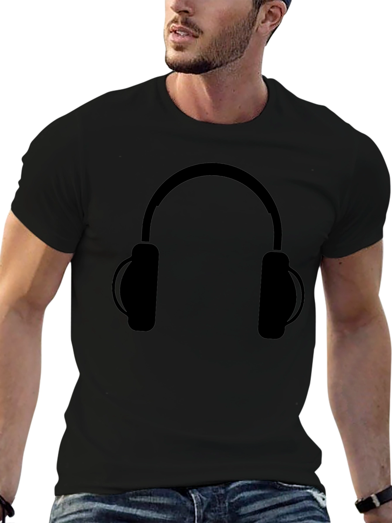 Headphone Graphic T-Shirt - Music Lover Tee