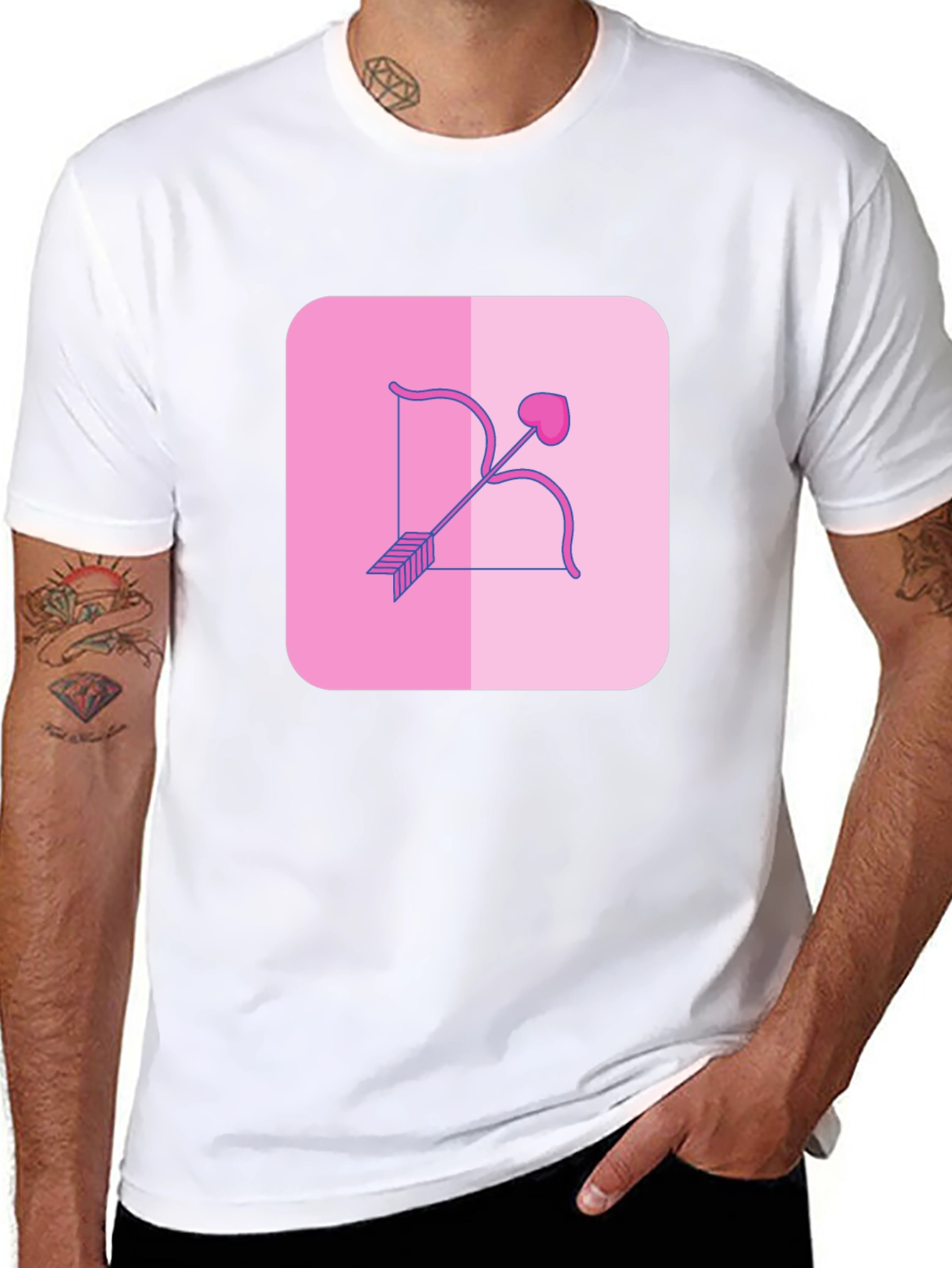 Cupids Arrow Graphic Tee - Black
