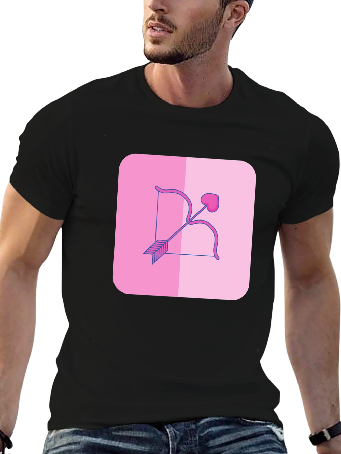 Cupids Arrow Graphic Tee - Black
