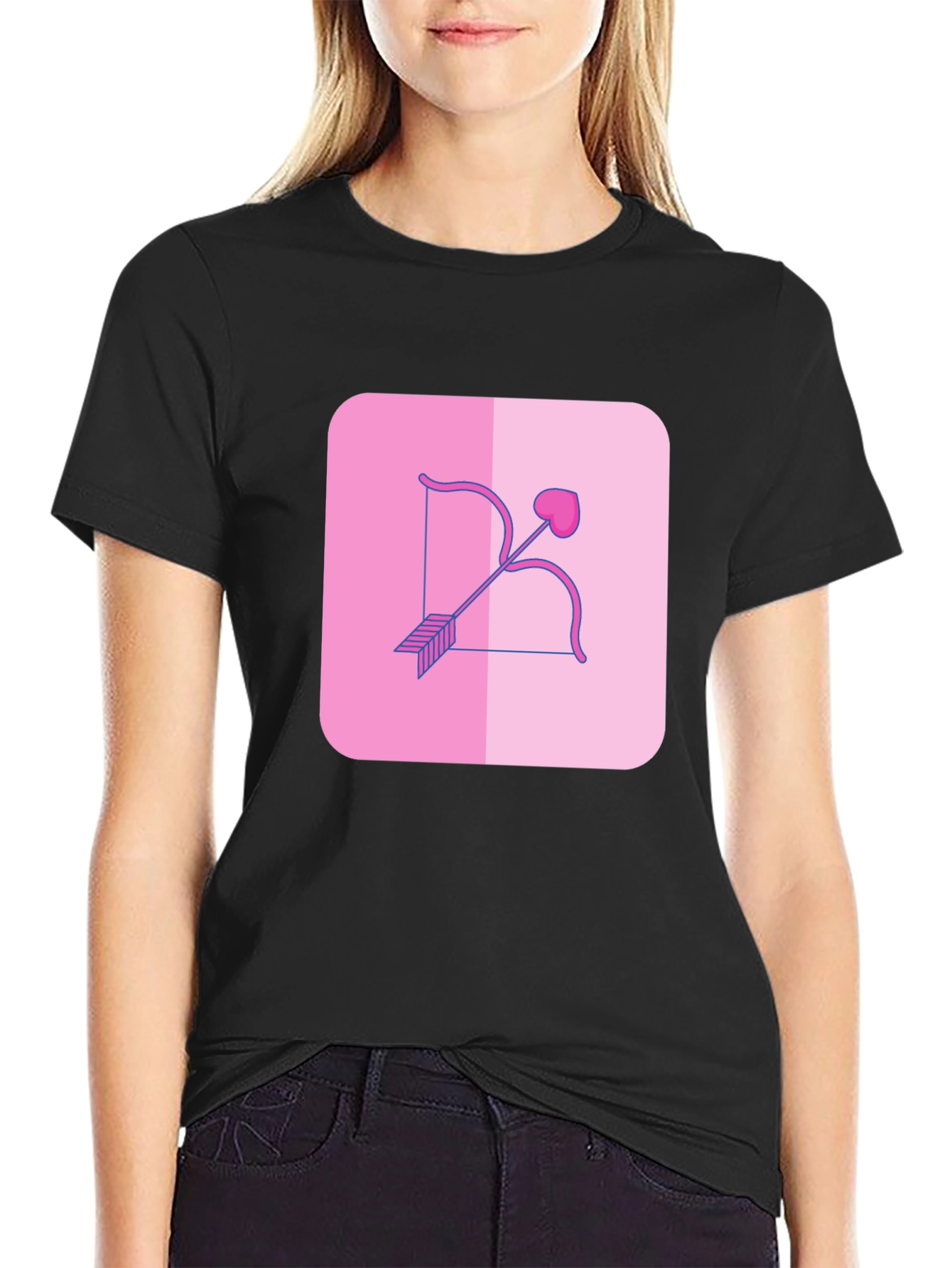 Cupids Arrow Graphic Tee - Black