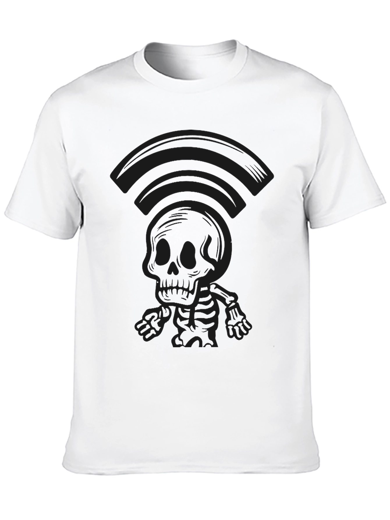 Black Skeleton Graphic T-Shirt