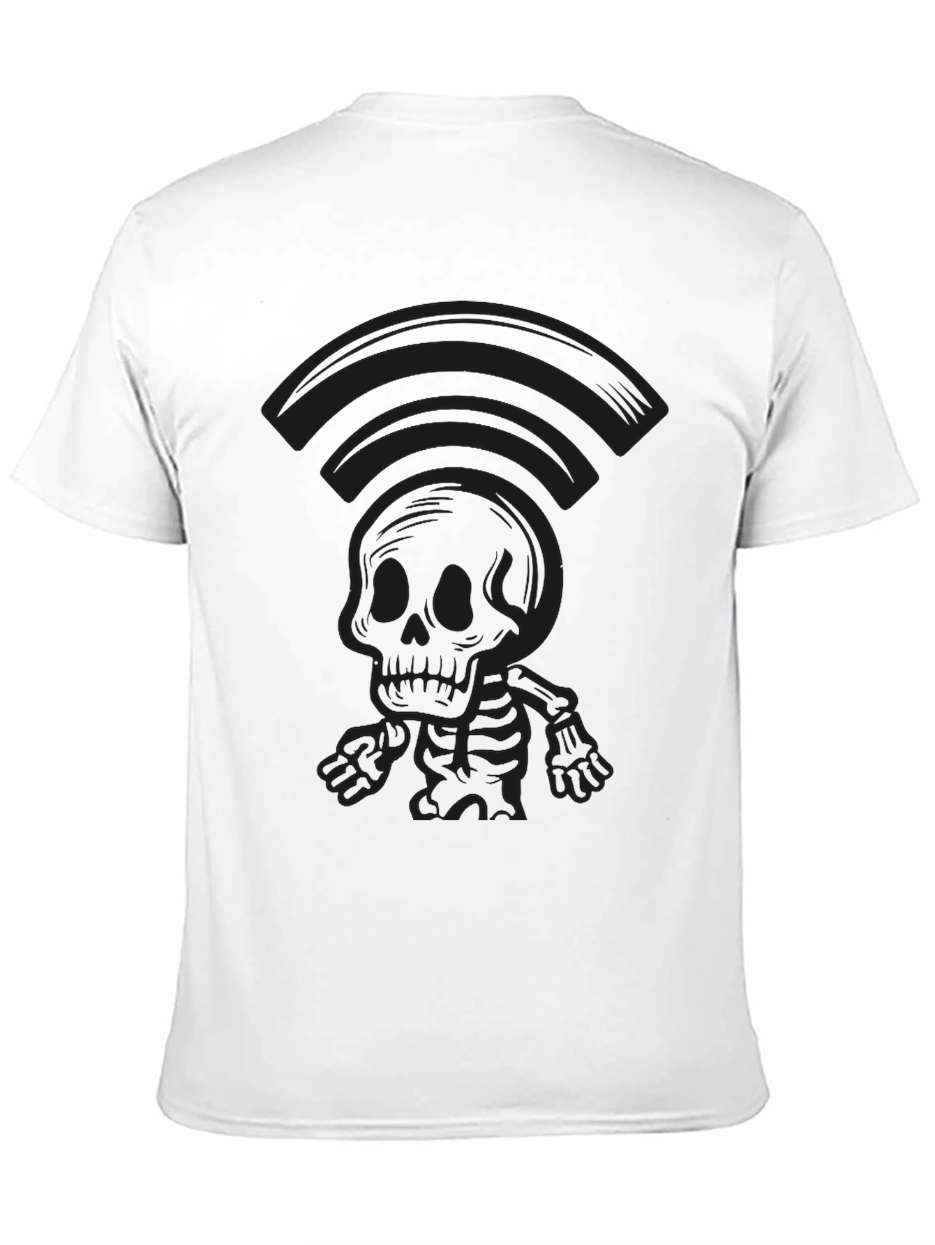 Black Skeleton Graphic T-Shirt