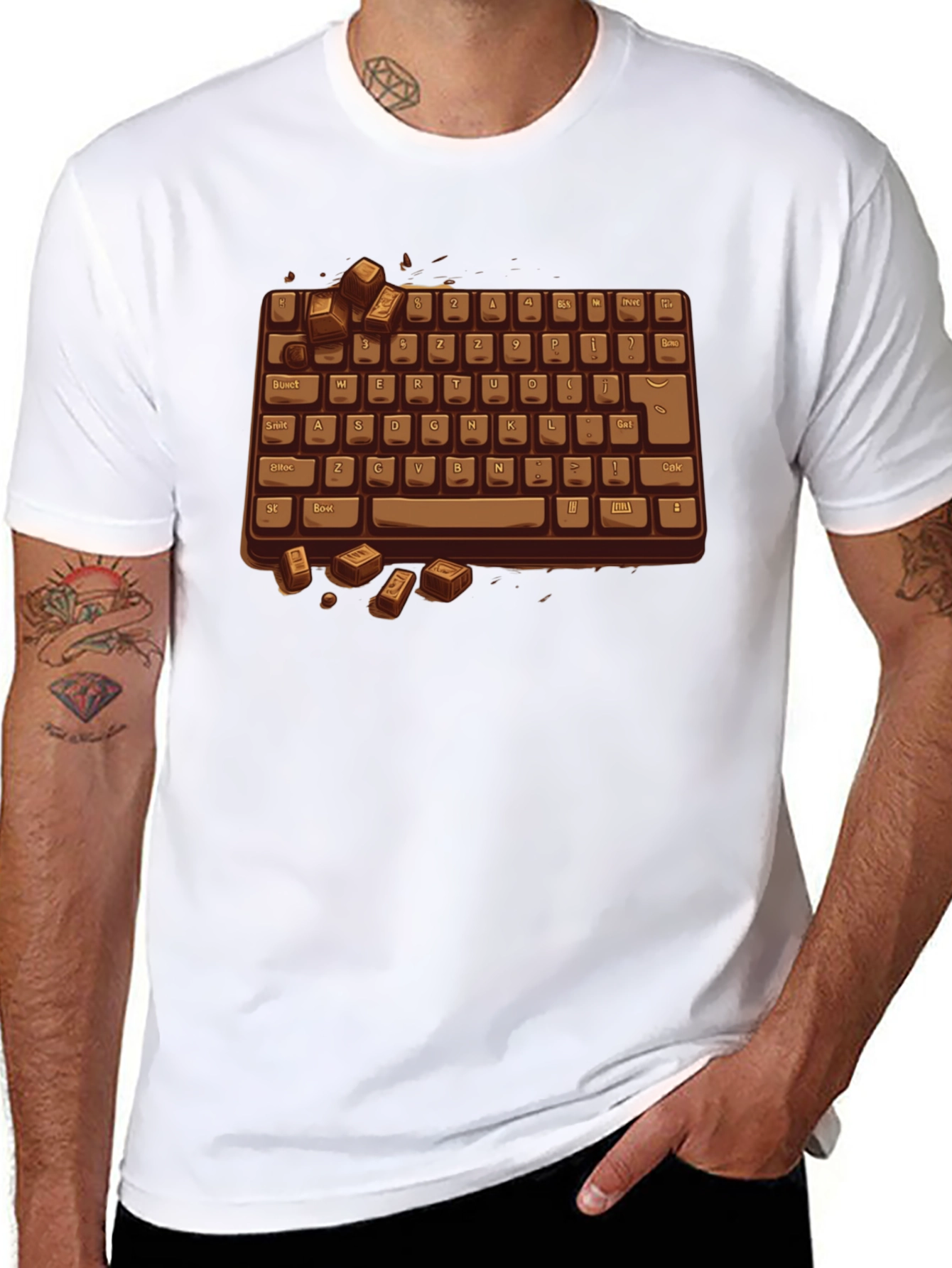 Chocolate Keyboard T-Shirt