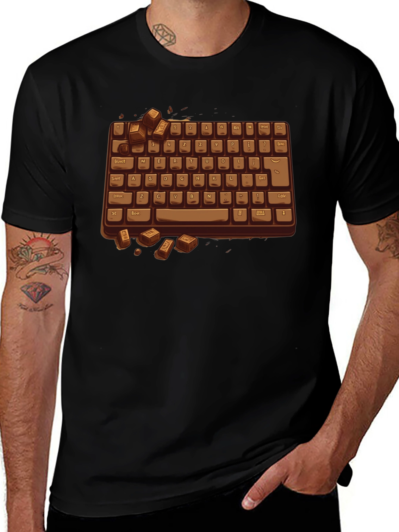 Chocolate Keyboard T-Shirt