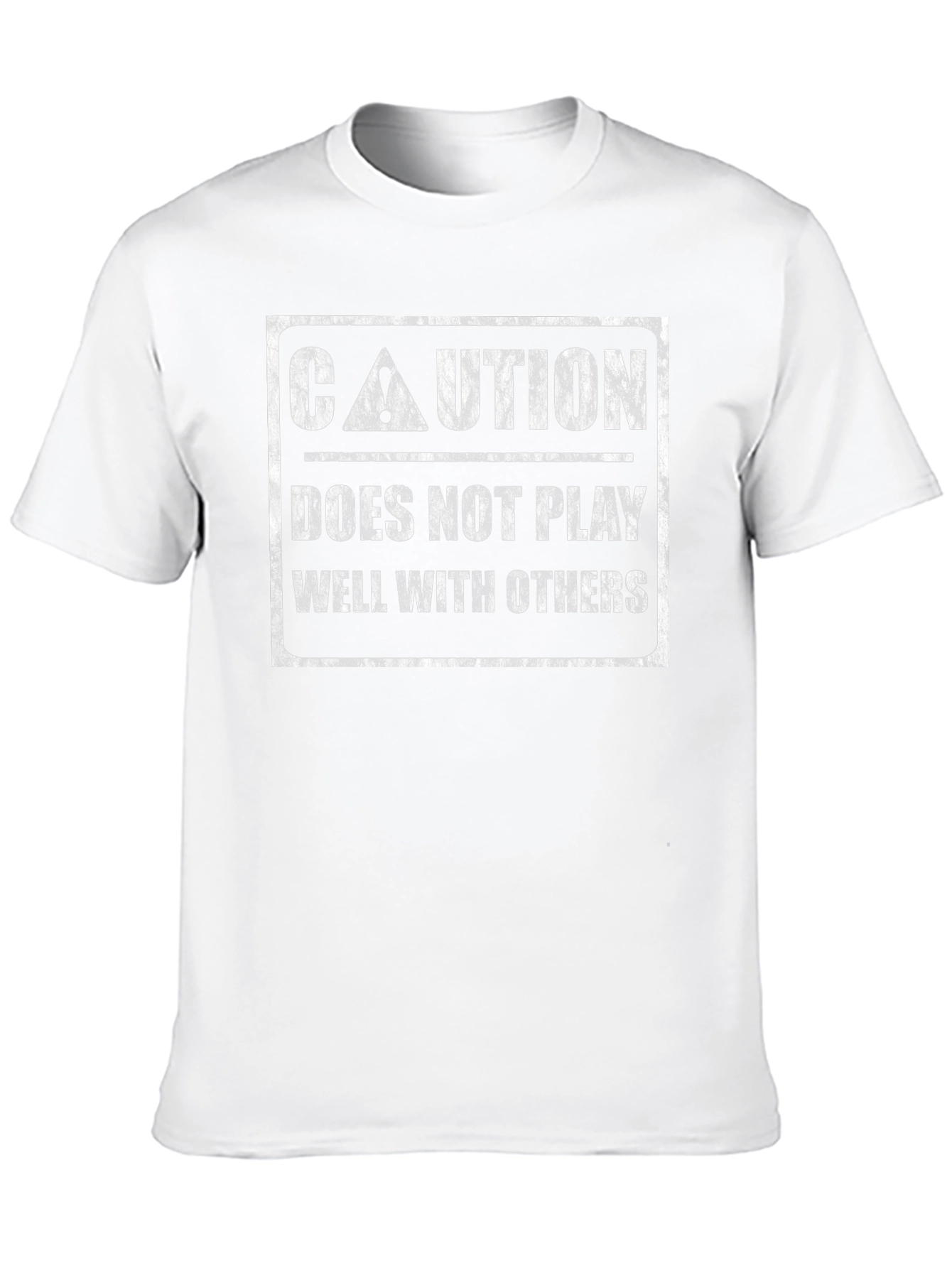 Caution: Does Not Play Well With Others Graphic Tee