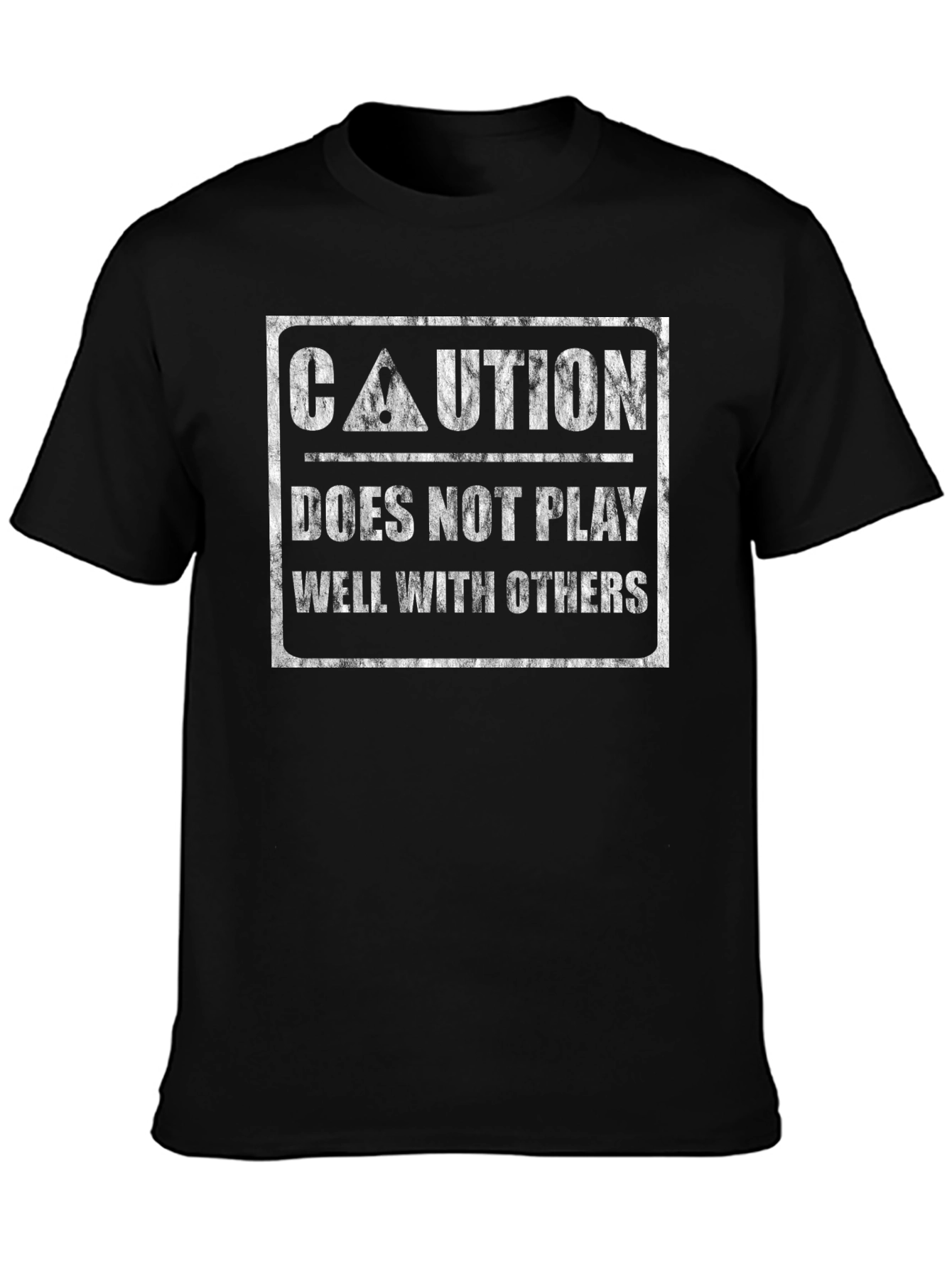 Caution: Does Not Play Well With Others Graphic Tee