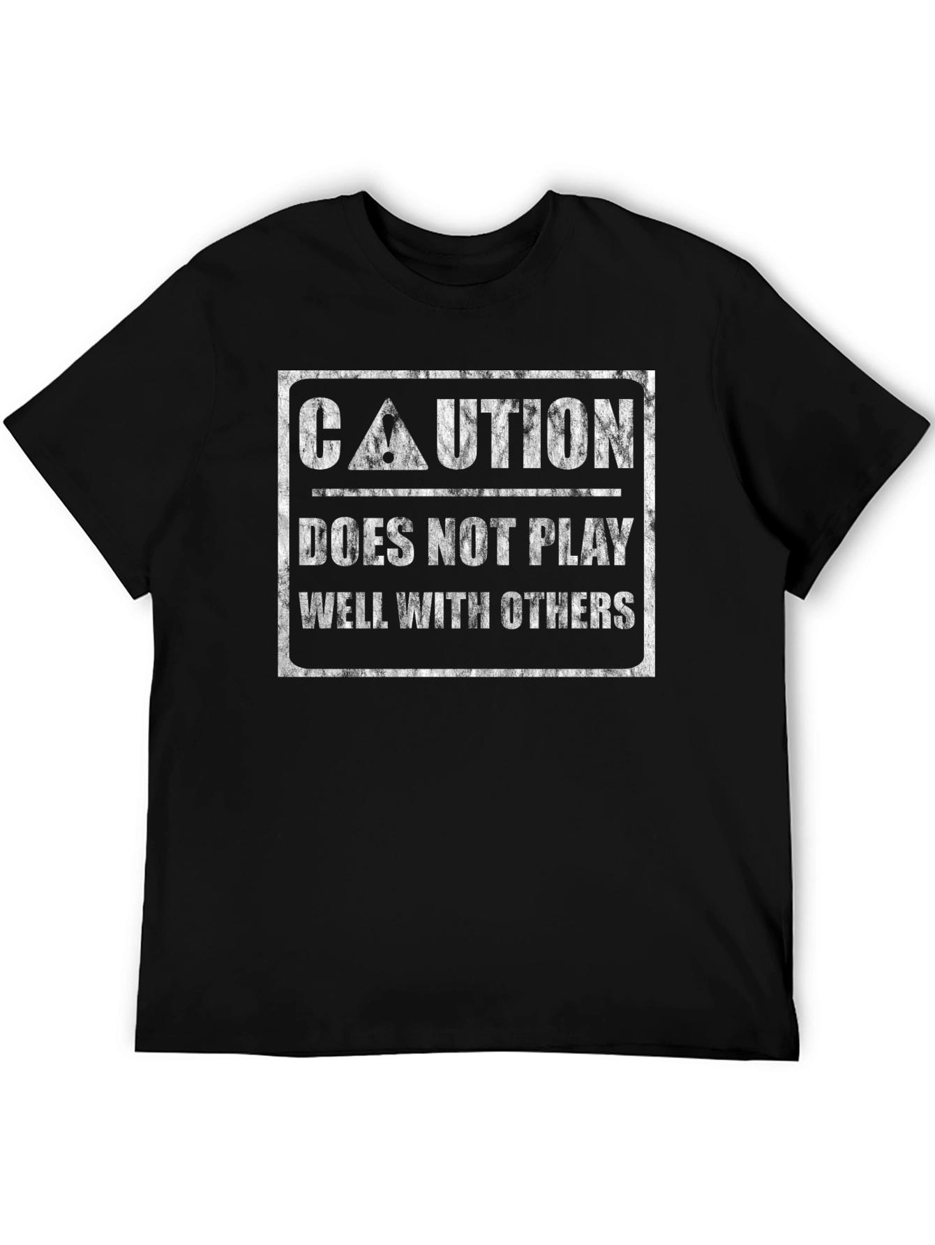 Caution: Does Not Play Well With Others Graphic Tee