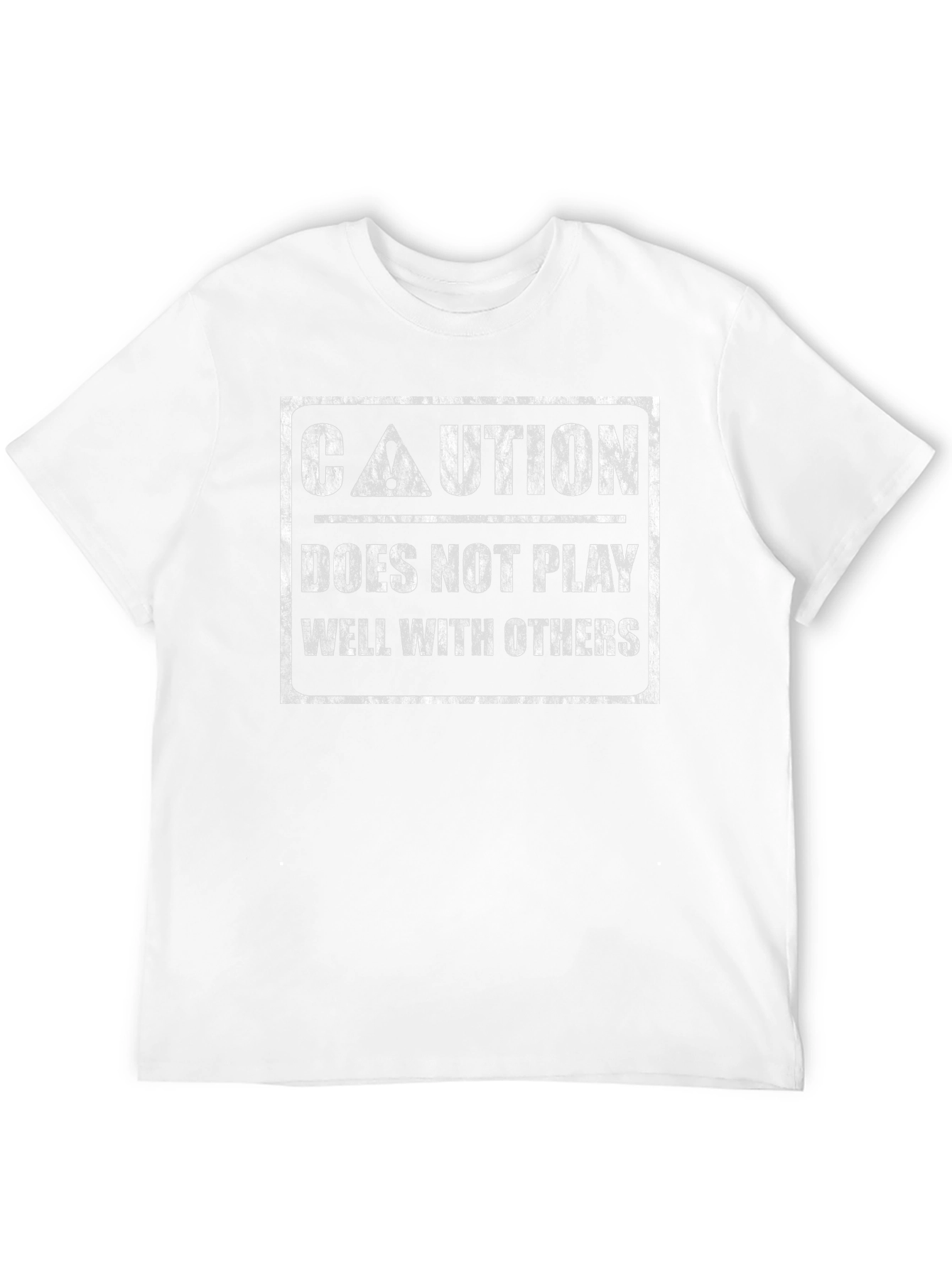 Caution: Does Not Play Well With Others Graphic Tee