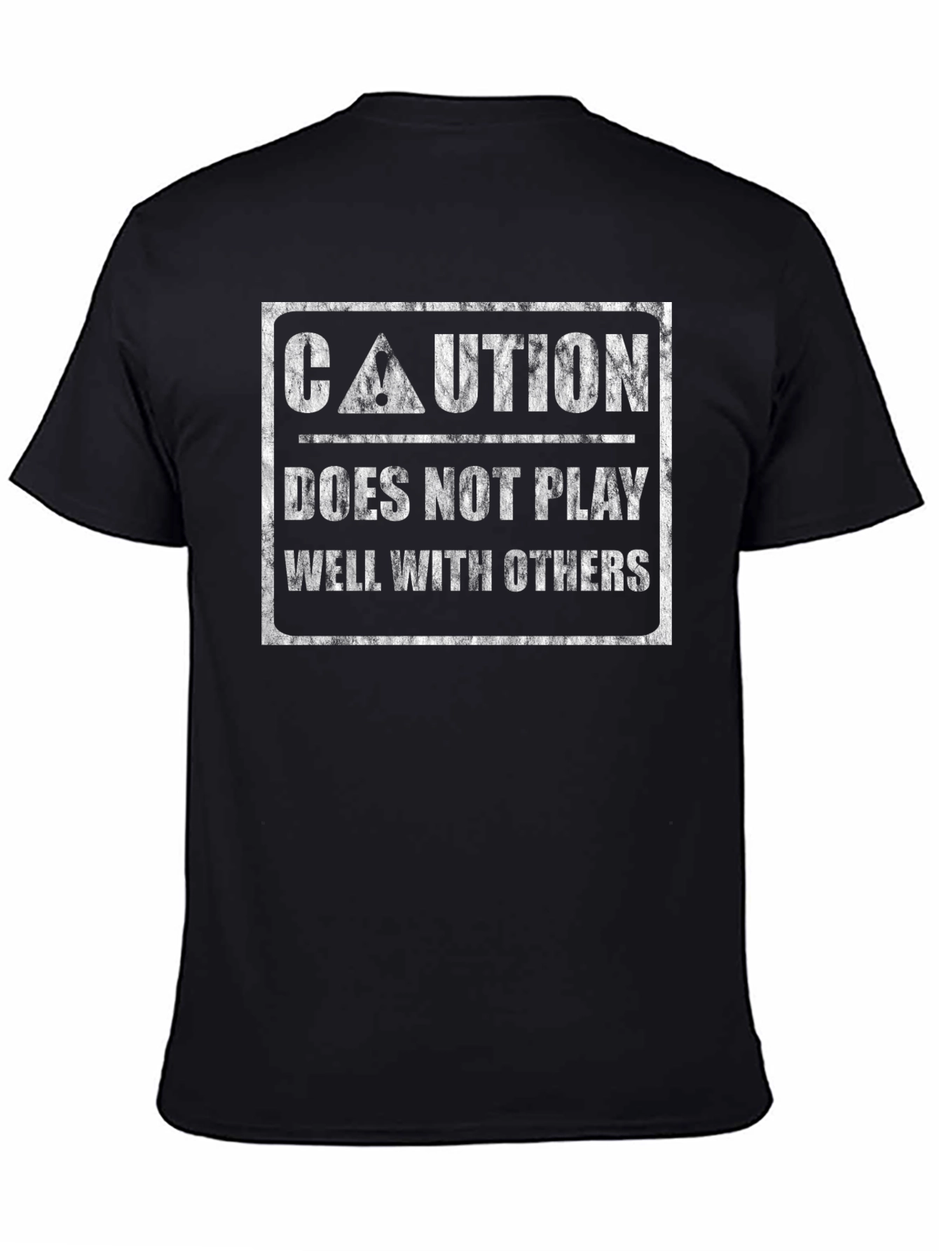 Caution: Does Not Play Well With Others Graphic Tee