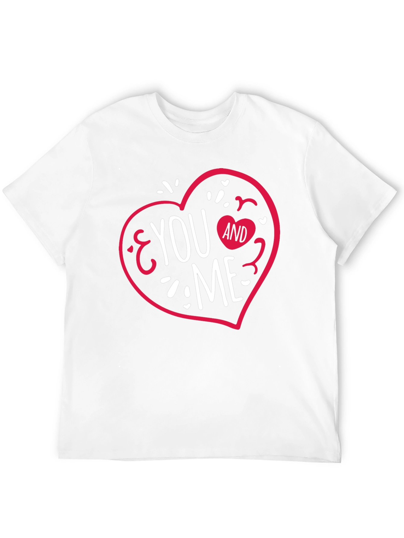 You & Me Heart Graphic Tee - Valentines Day