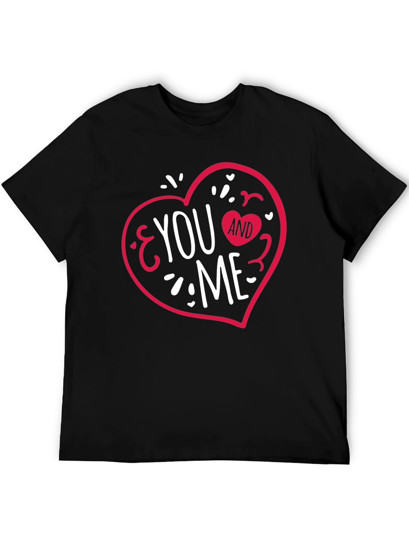 You & Me Heart Graphic Tee - Valentines Day