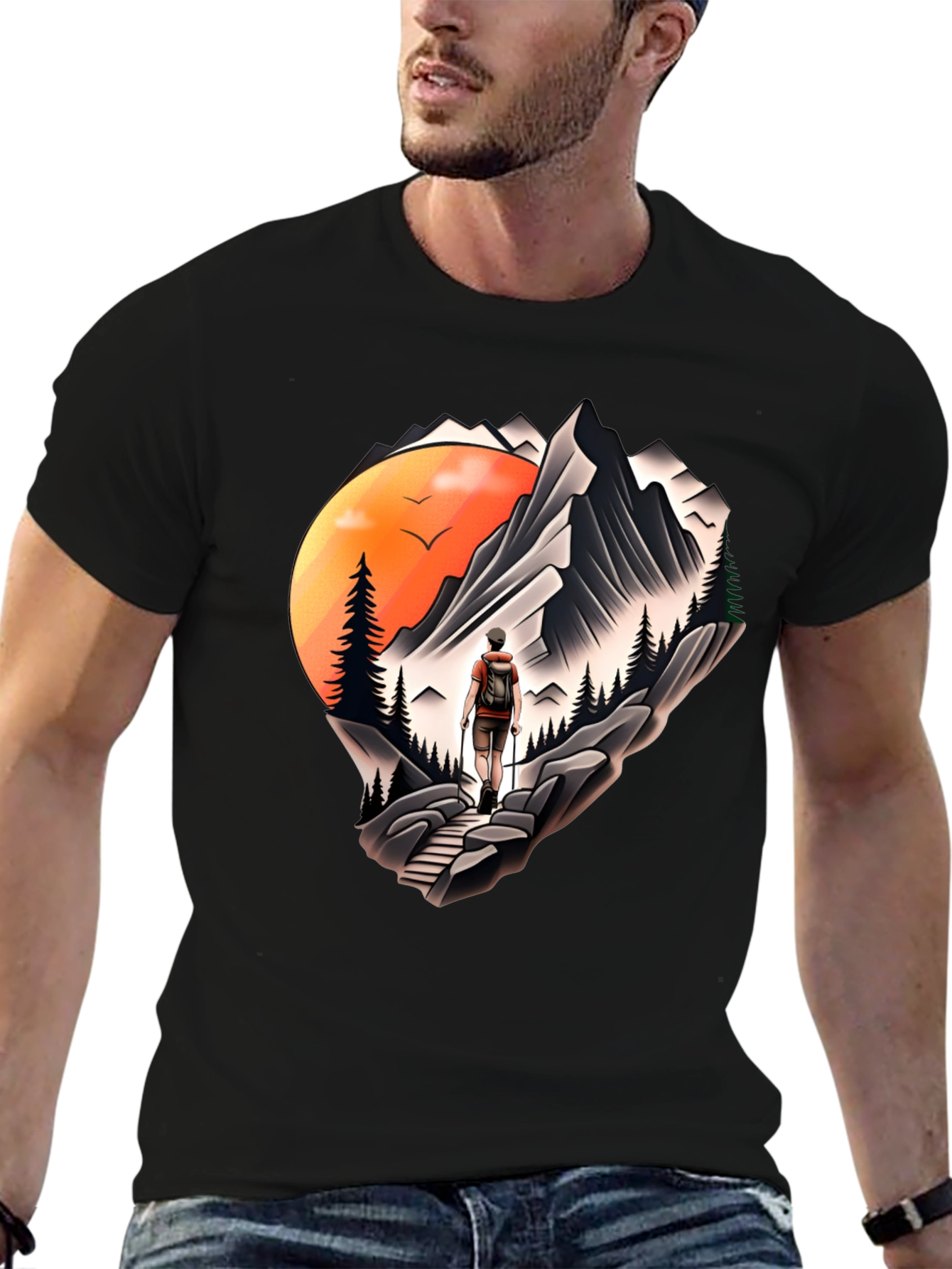 Mountain Adventure Graphic Tee - Hikers Dream