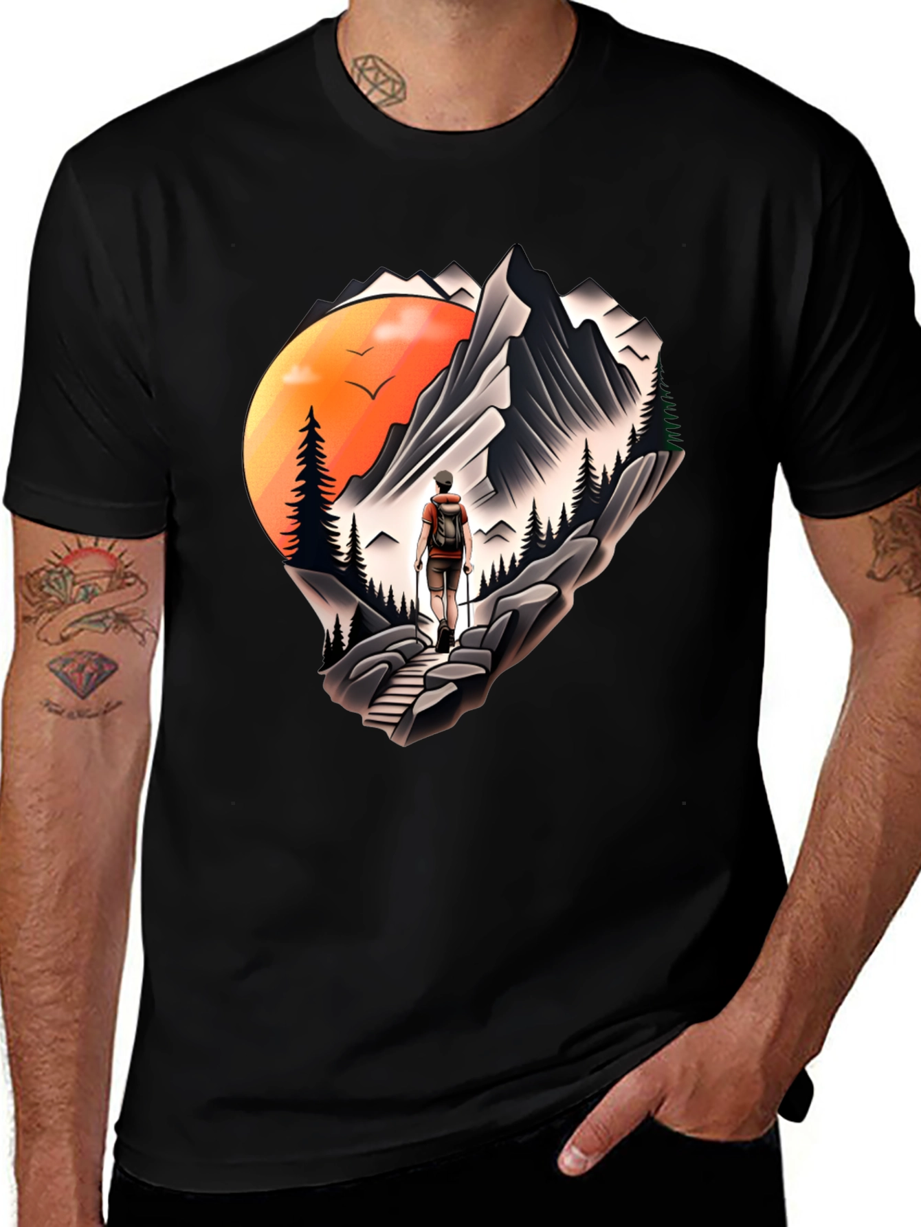 Mountain Adventure Graphic Tee - Hikers Dream