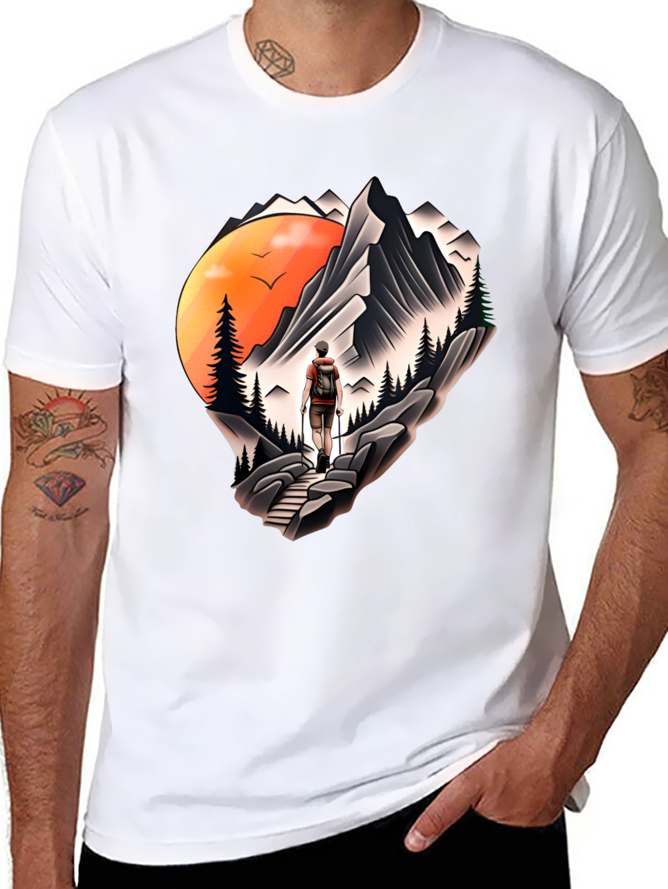 Mountain Adventure Graphic Tee - Hikers Dream