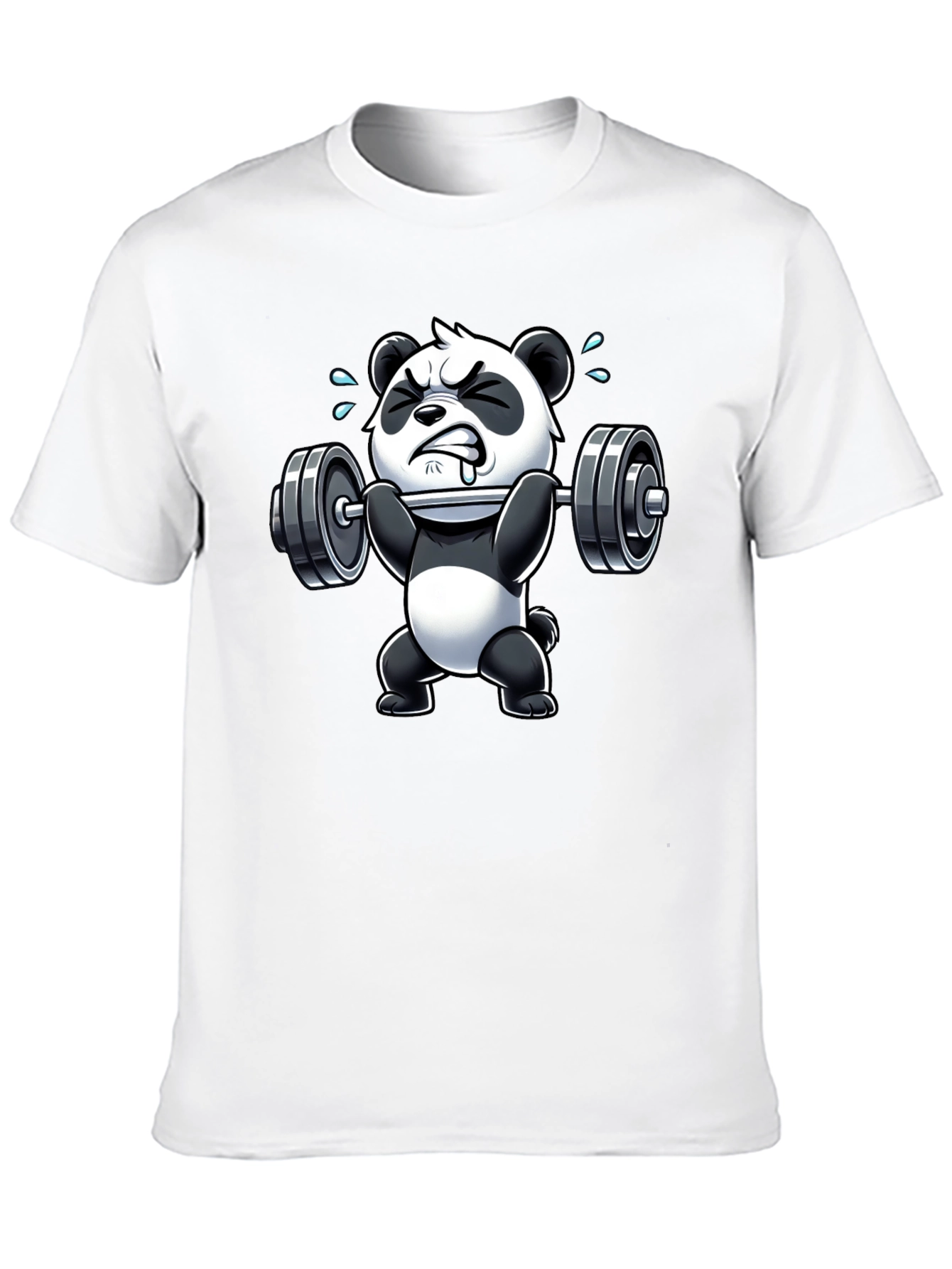 Weightlifting Panda Graphic T-Shirt