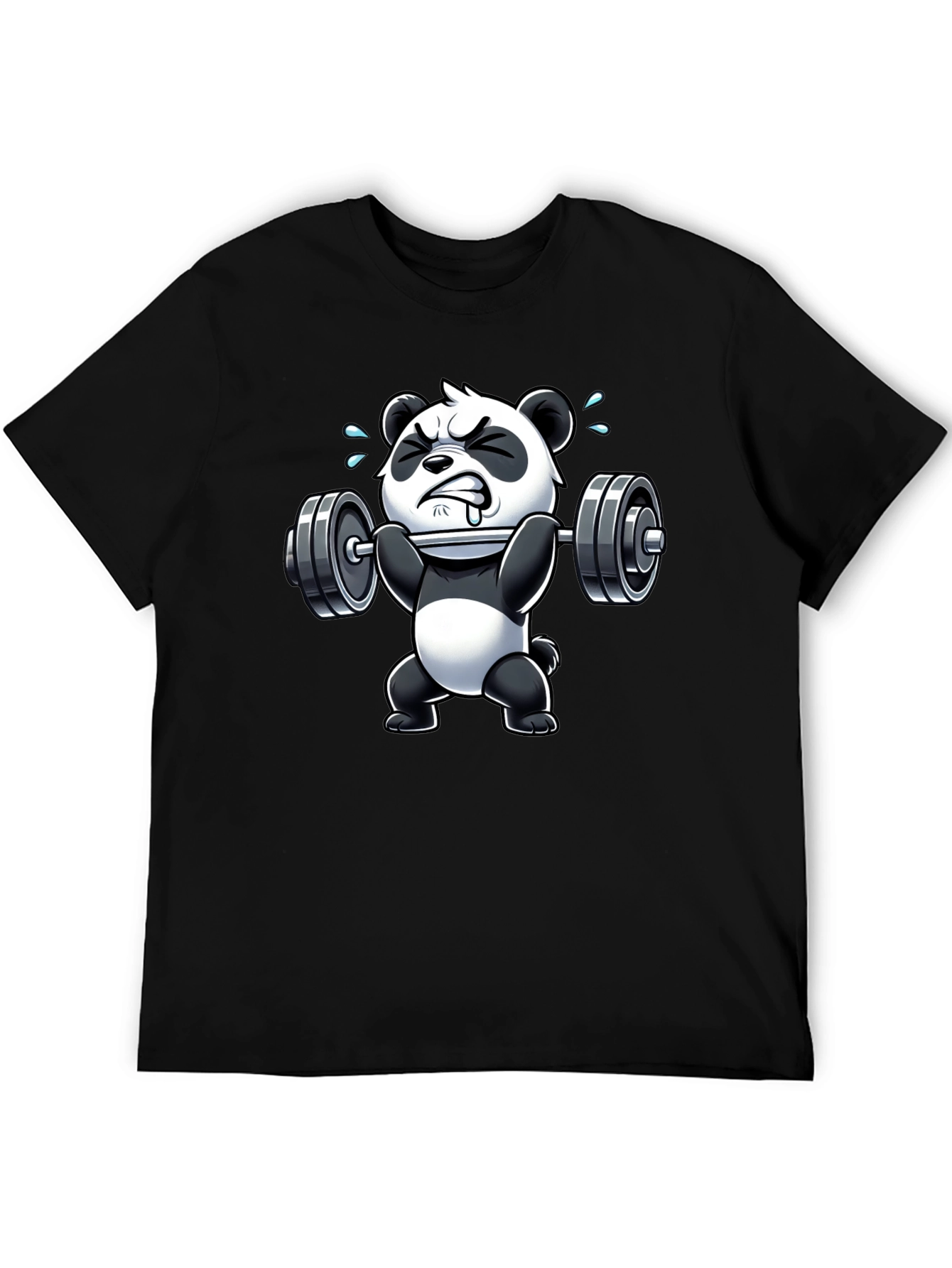 Weightlifting Panda Graphic T-Shirt