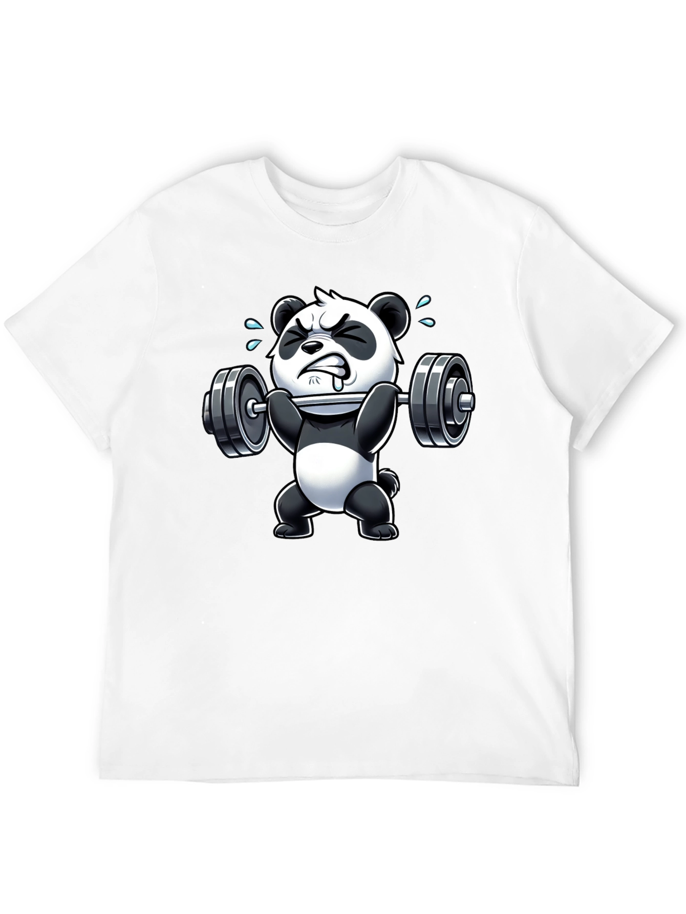 Weightlifting Panda Graphic T-Shirt