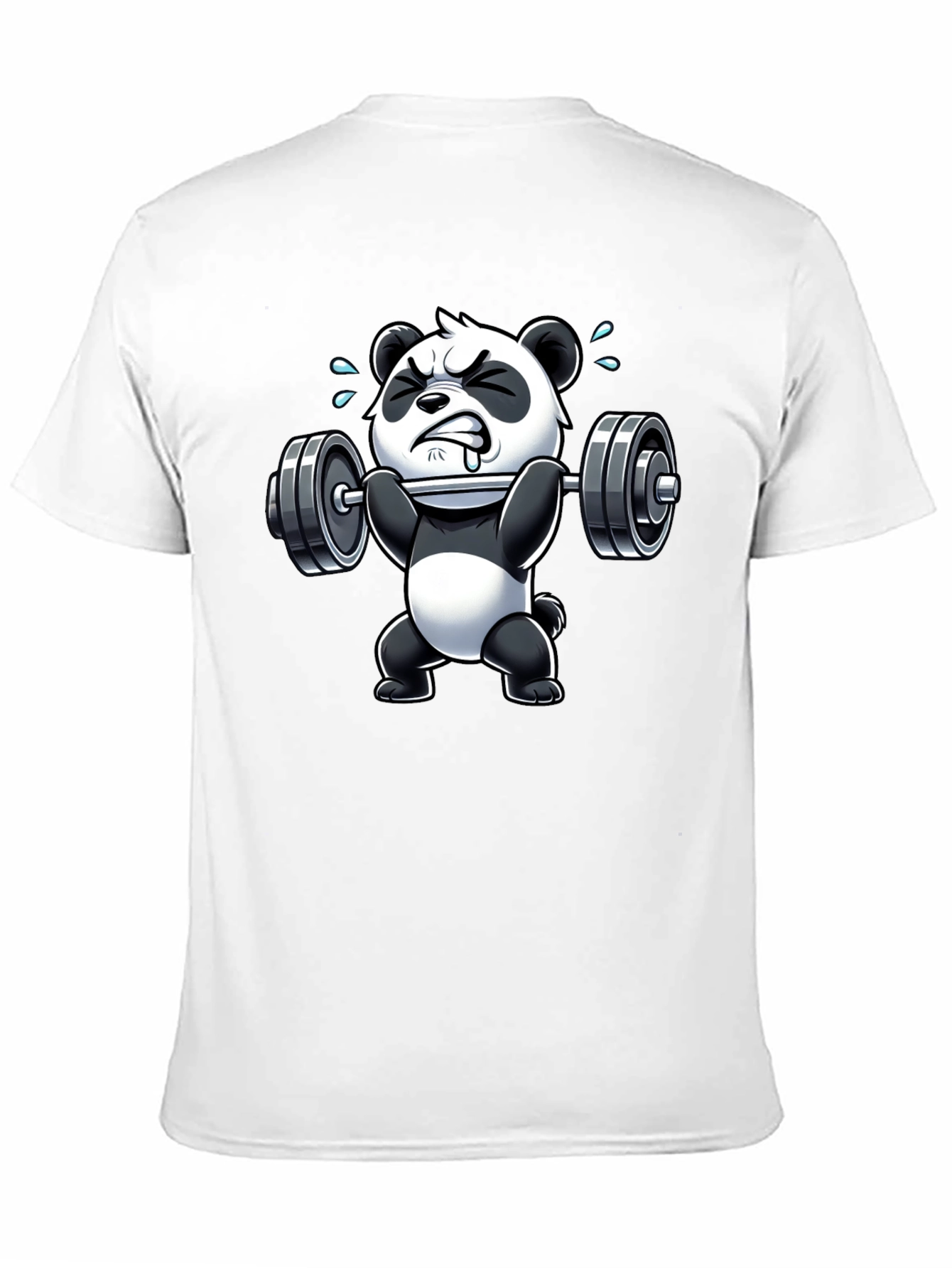 Weightlifting Panda Graphic T-Shirt