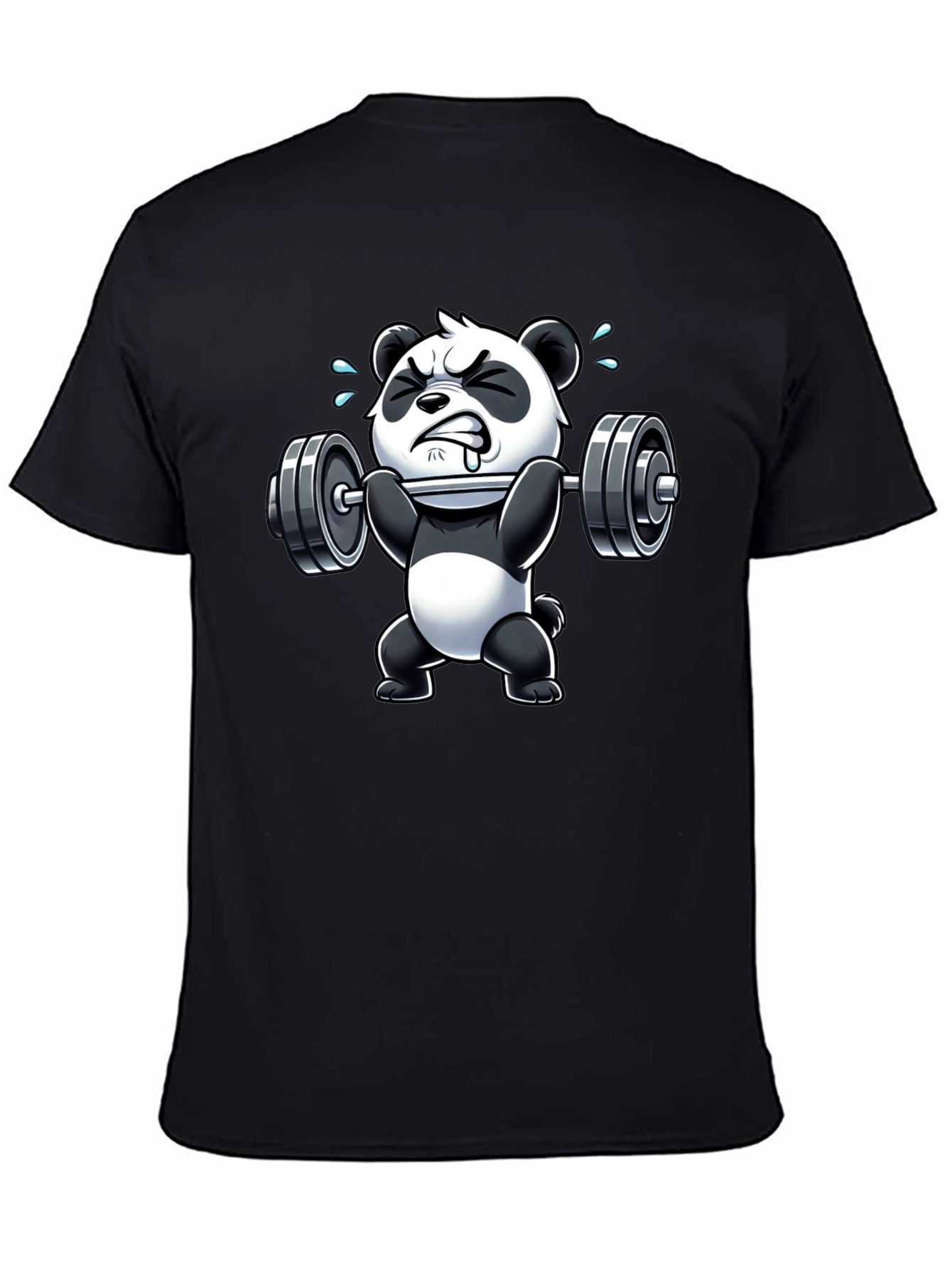 Weightlifting Panda Graphic T-Shirt