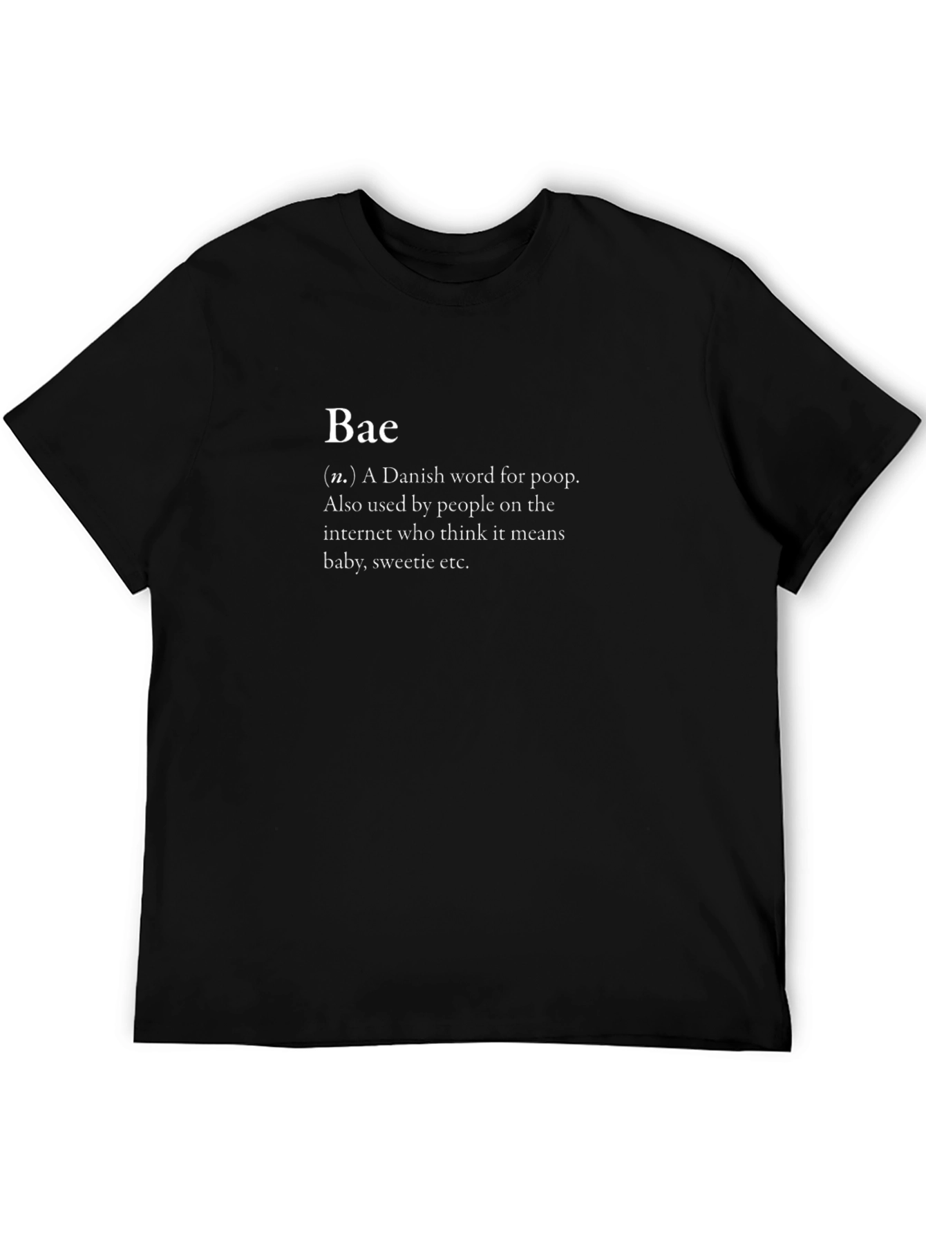 Bae Definition T-Shirt - Funny Danish Word Tee