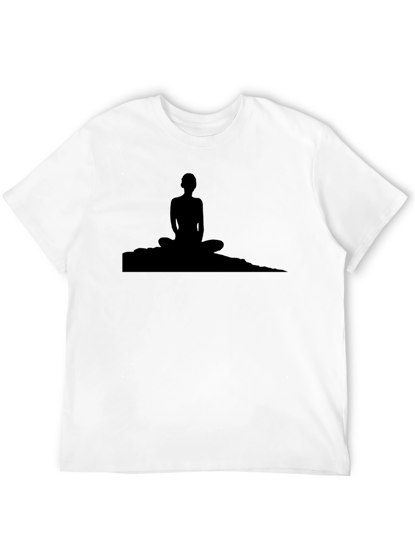 Meditative Silhouette Tee - Black