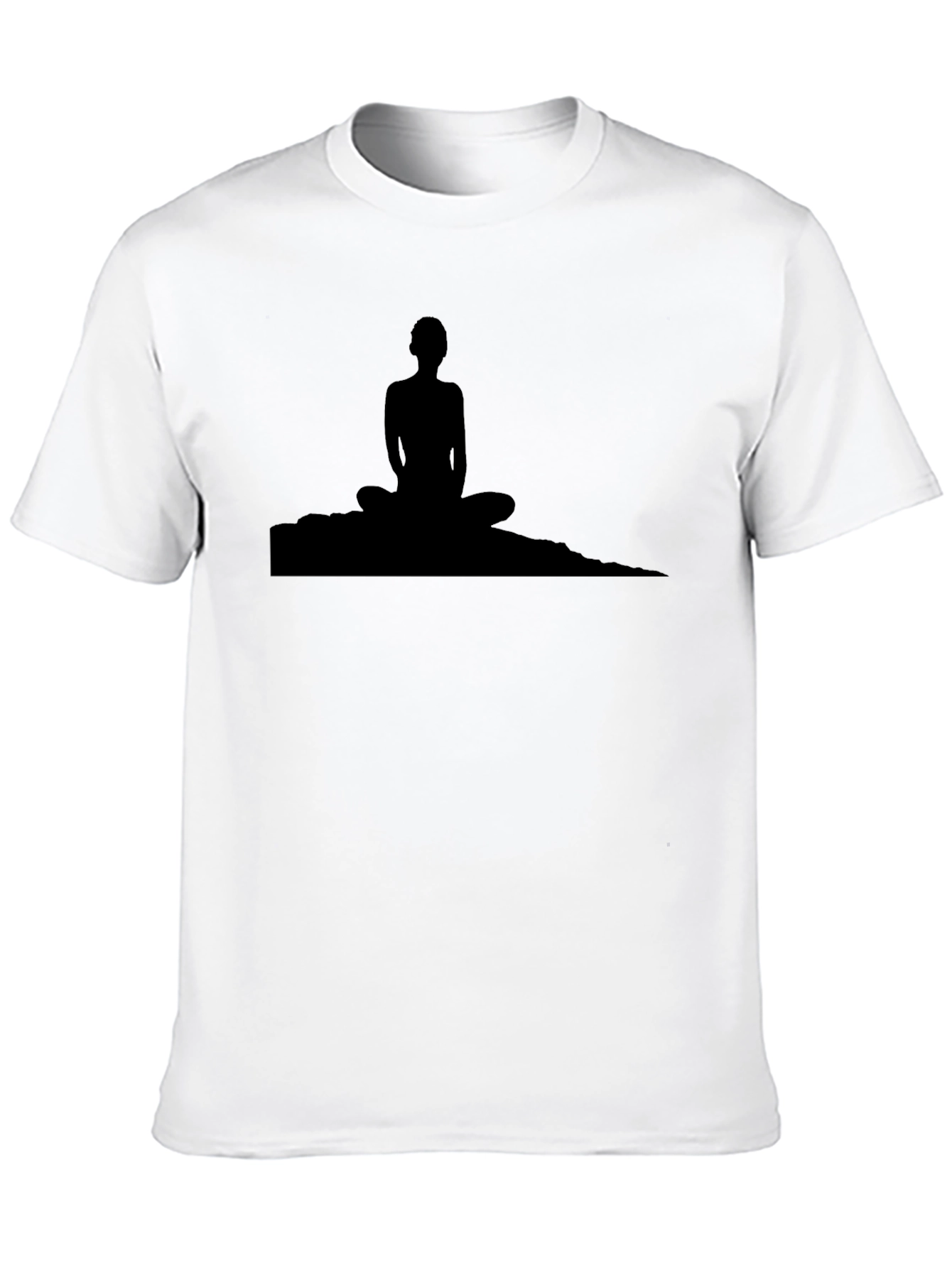 Meditative Silhouette Tee - Black