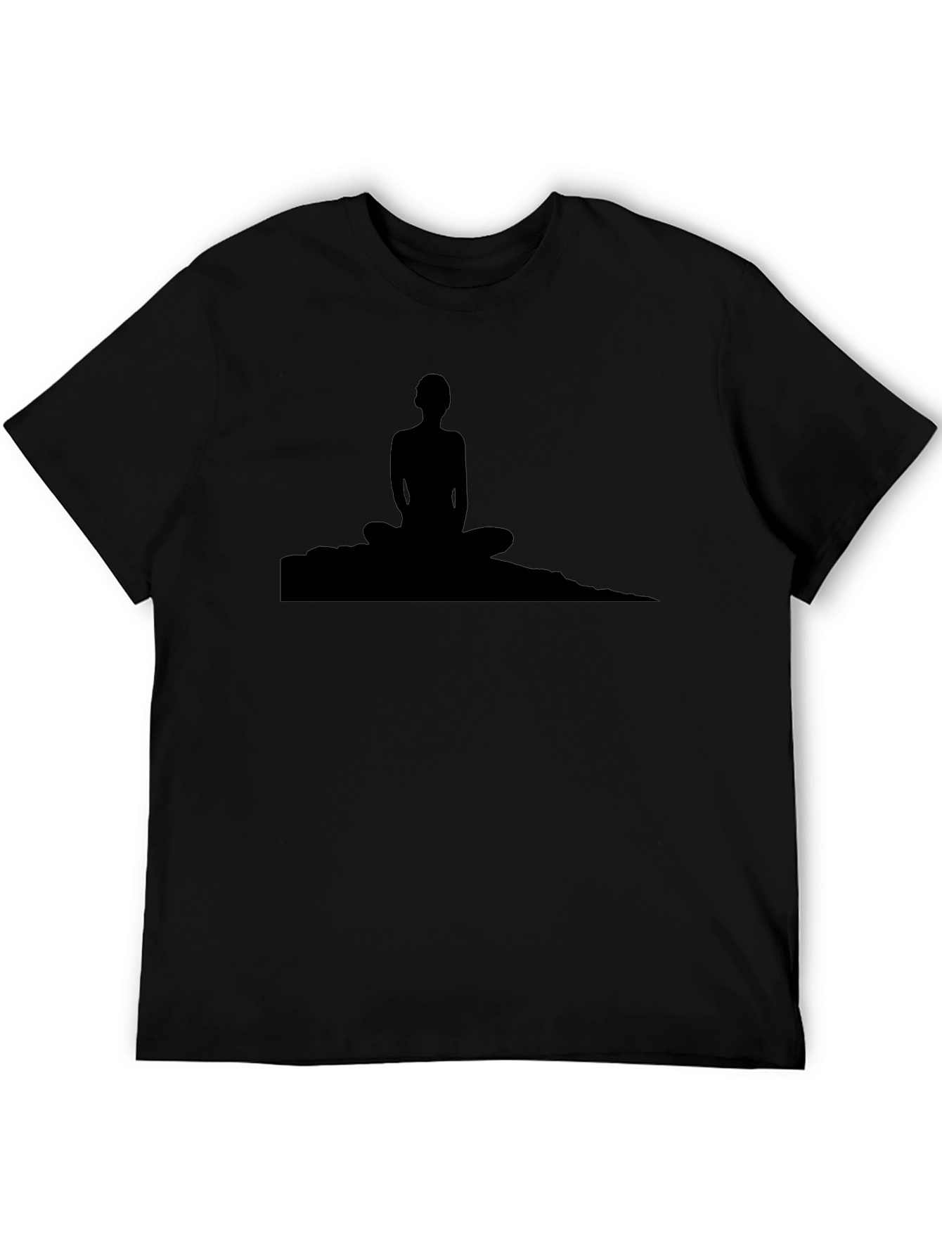 Meditative Silhouette Tee - Black