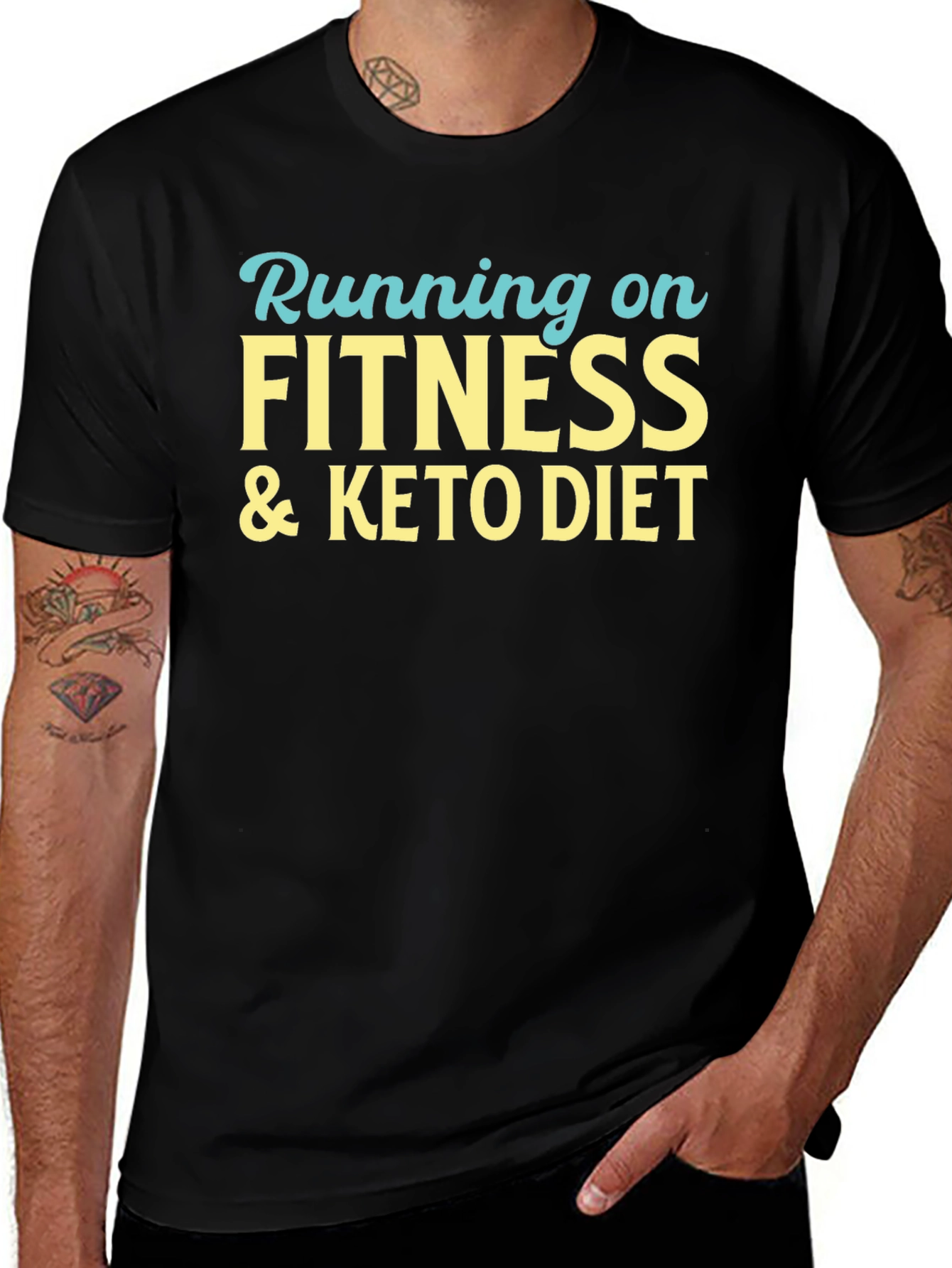 Fitness & Keto Diet Black T-Shirt