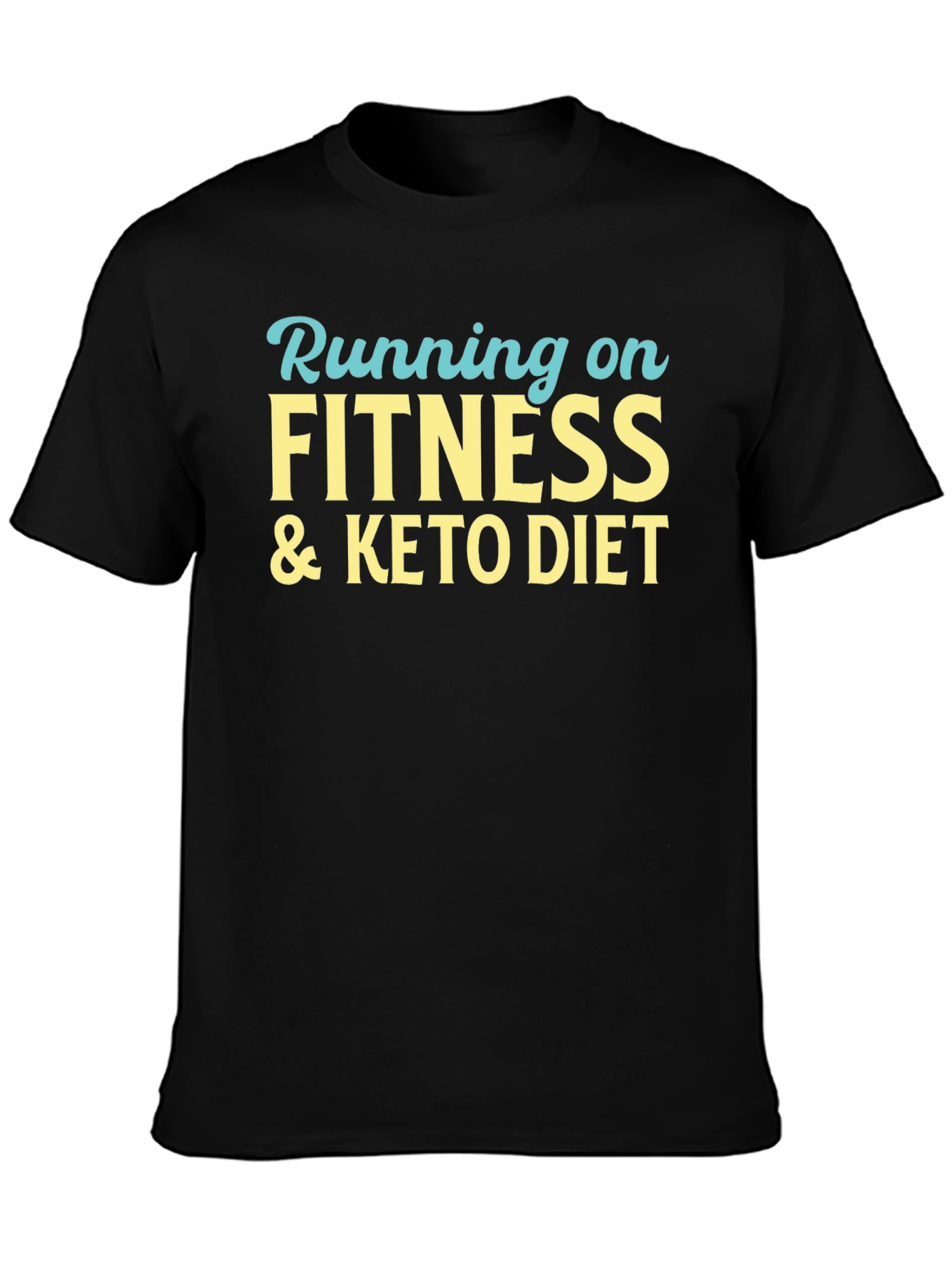 Fitness & Keto Diet Black T-Shirt