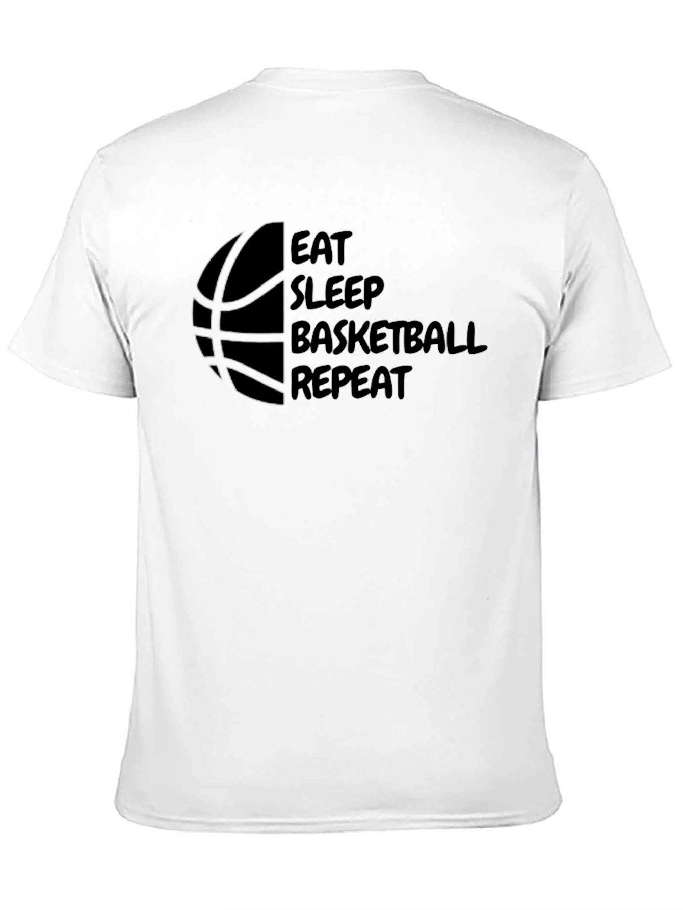Eat Sleep Basketball Repeat Graphic Tee
