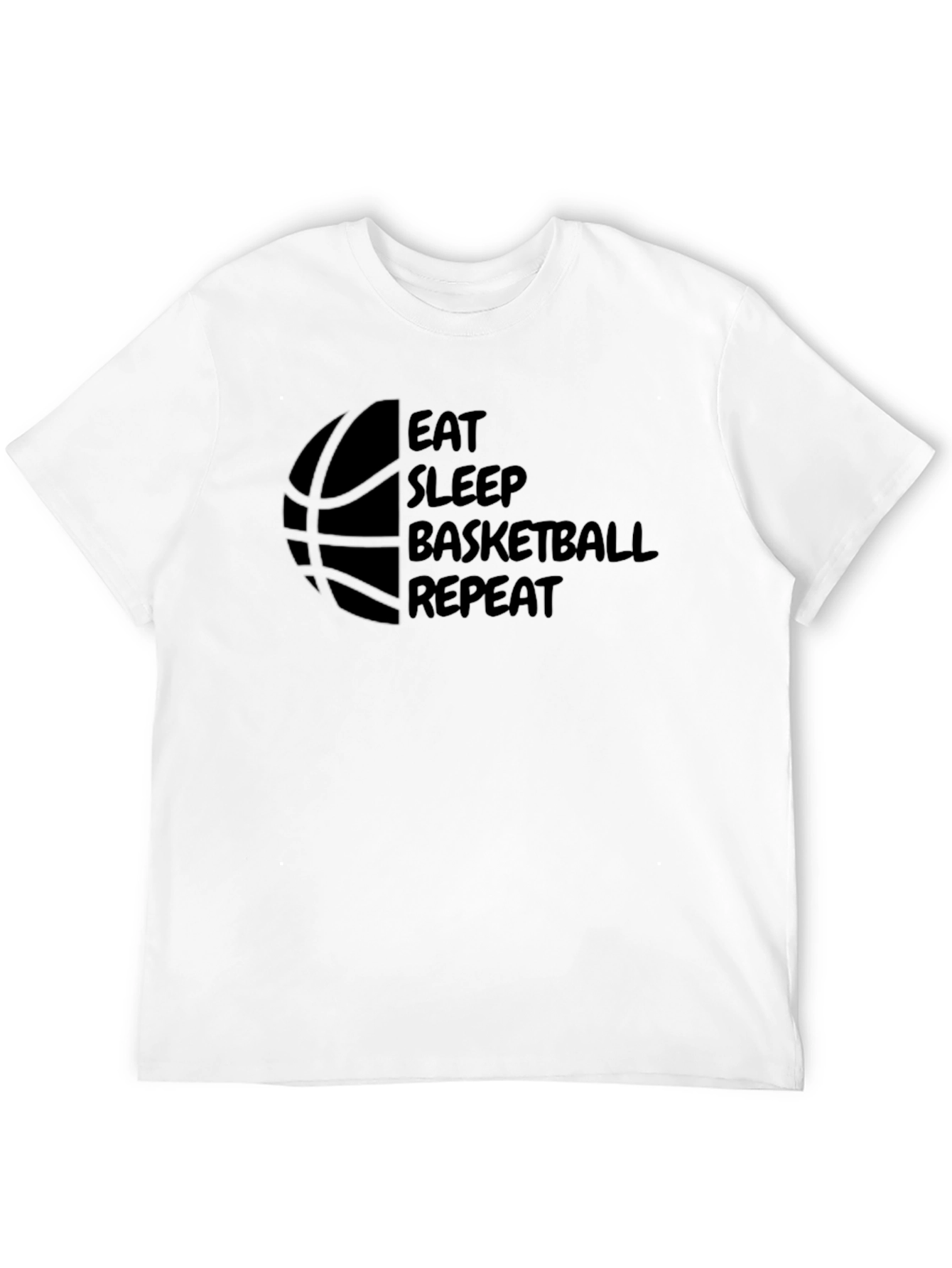 Eat Sleep Basketball Repeat Graphic Tee